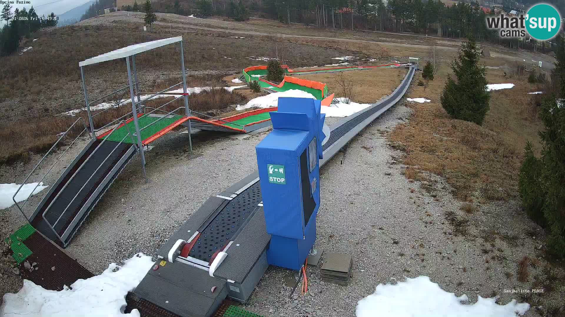 Live webcam Fužine toboggan run – Croatia