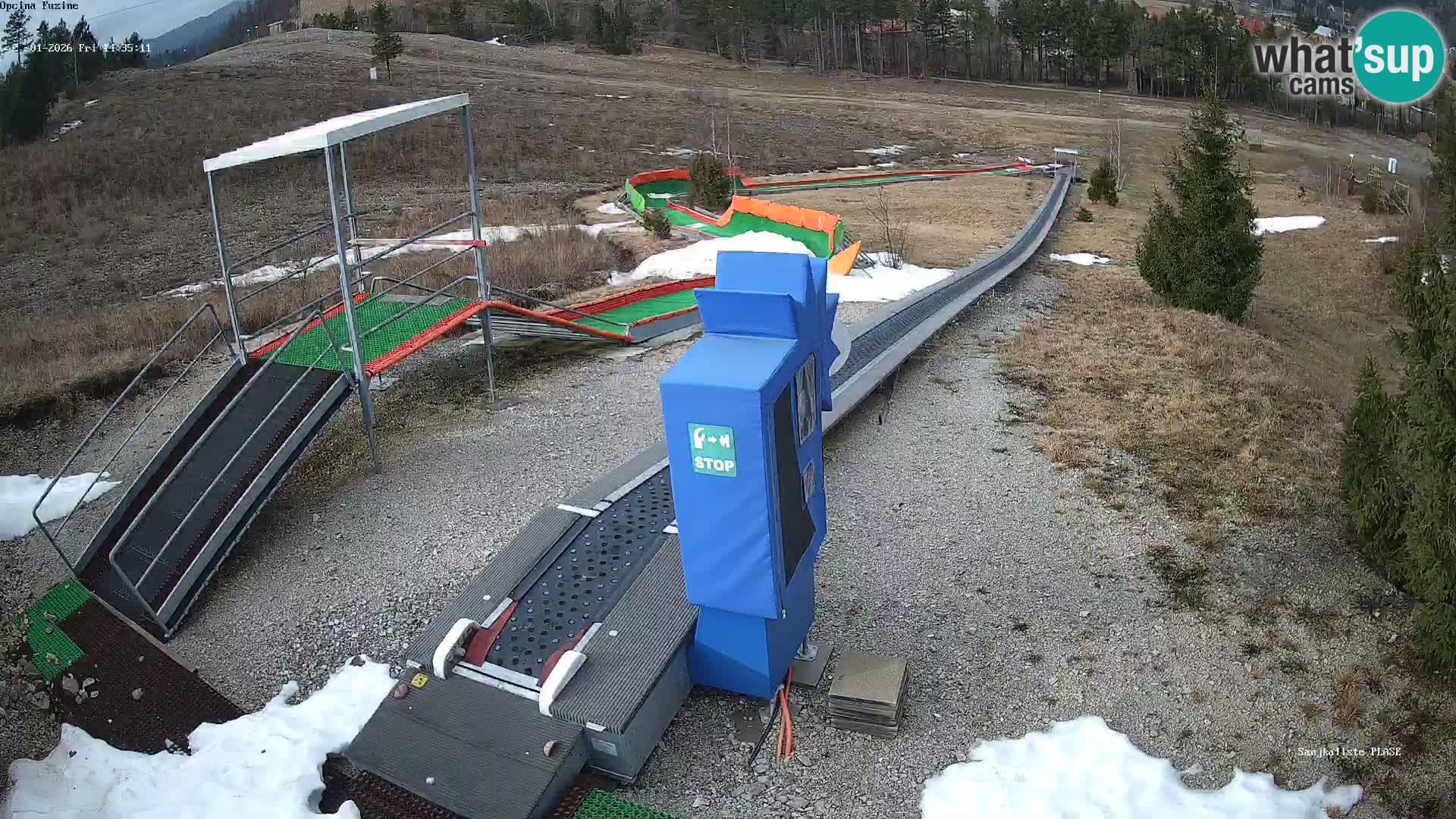 Webcam en vivo Pista de trineo Fužine – Croacia