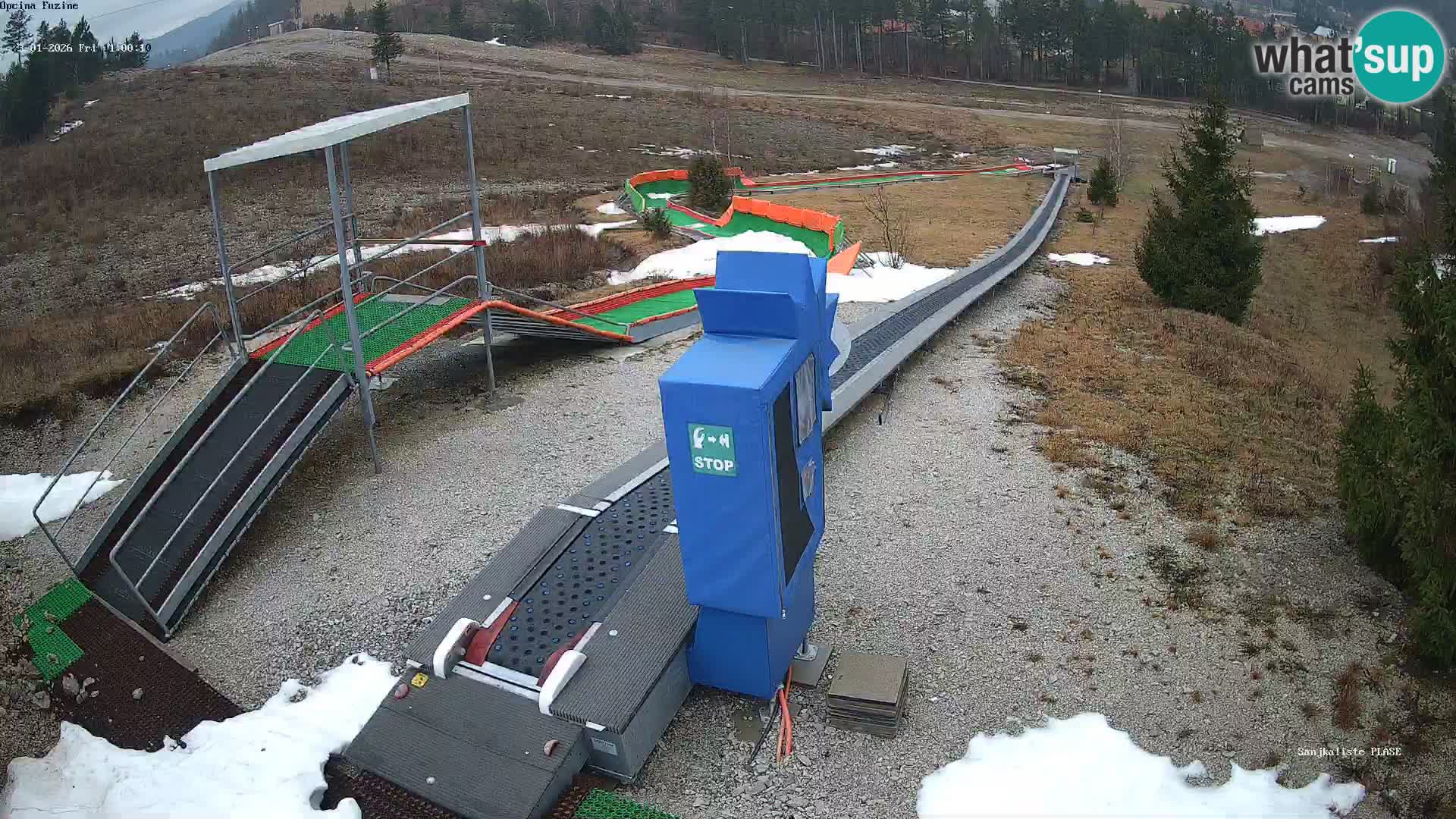 Webcam en direct Piste de luge de Fužine – Croatie