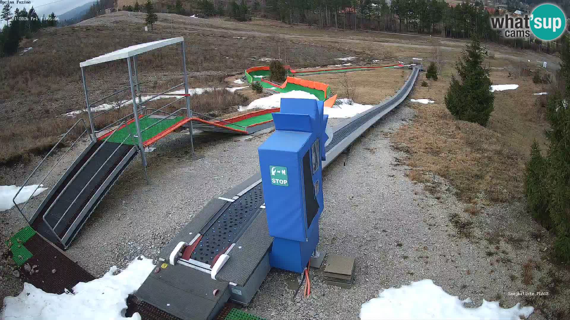 Live webcam Fužine toboggan run – Croatia