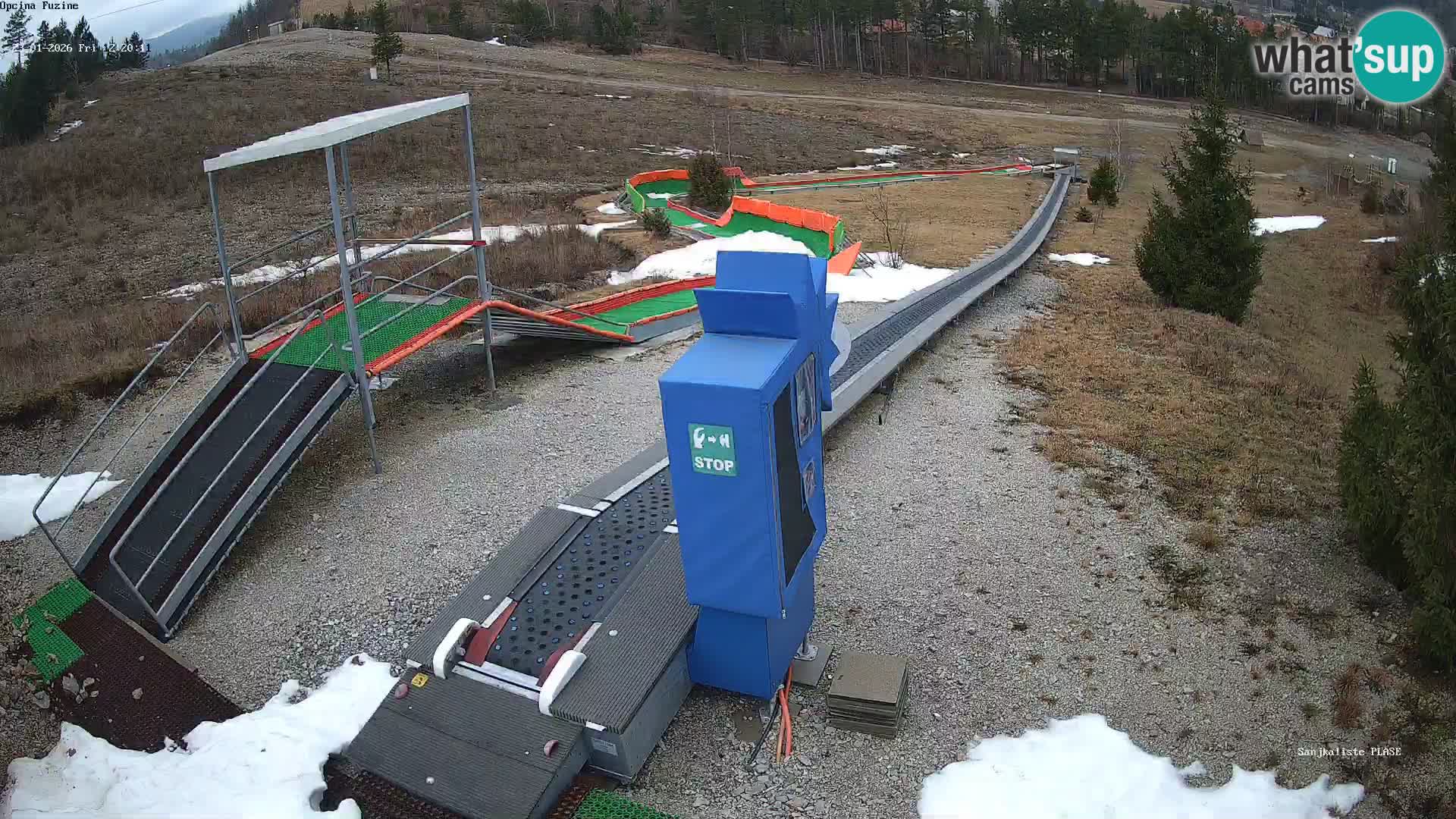 Webcam en vivo Pista de trineo Fužine – Croacia