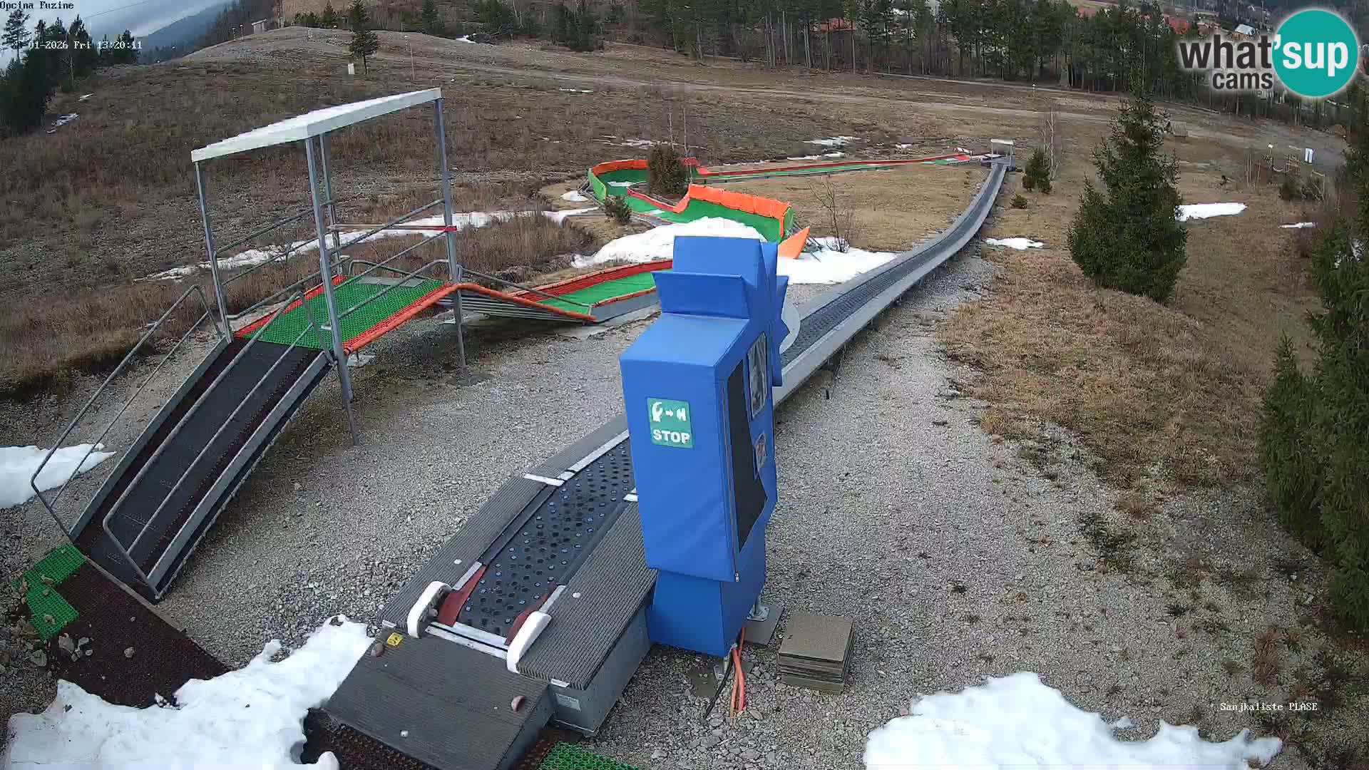 Webcam en direct Piste de luge de Fužine – Croatie