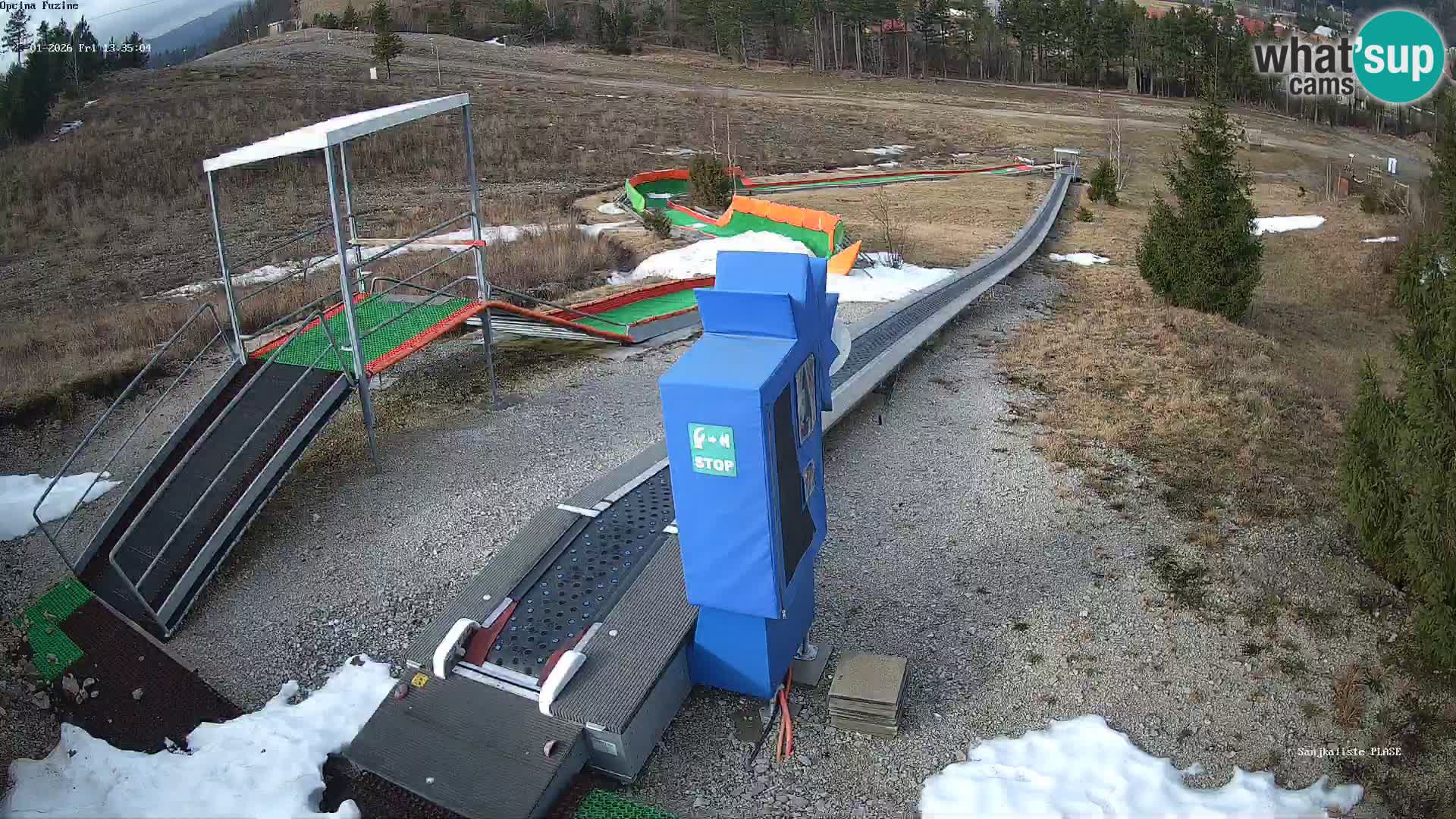 Webcam en direct Piste de luge de Fužine – Croatie