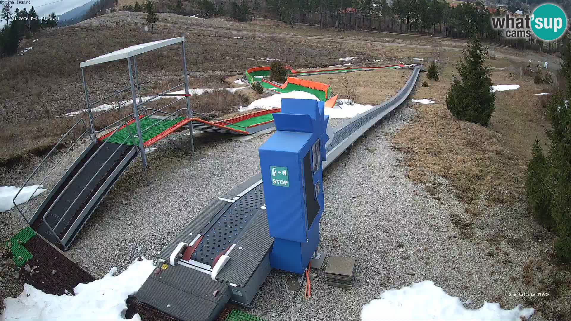 Live webcam Pista da slittino Fužine – Croazia