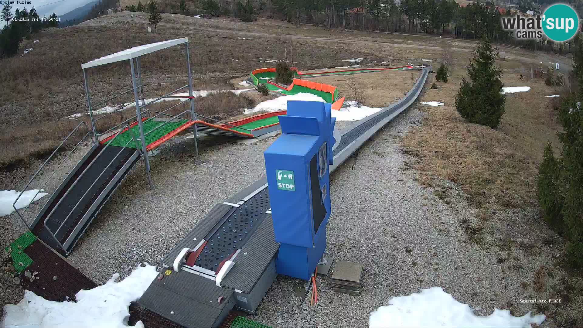 Webcam en direct Piste de luge de Fužine – Croatie