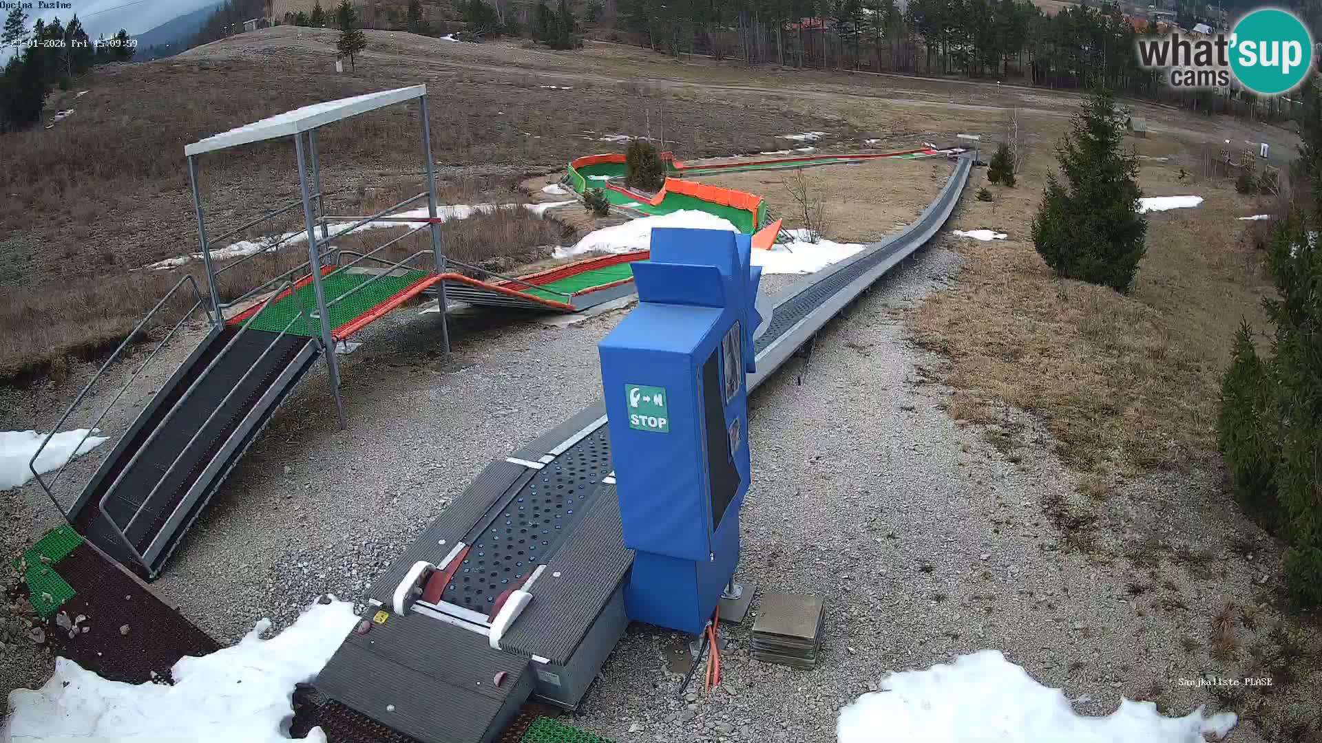 Webcam en direct Piste de luge de Fužine – Croatie