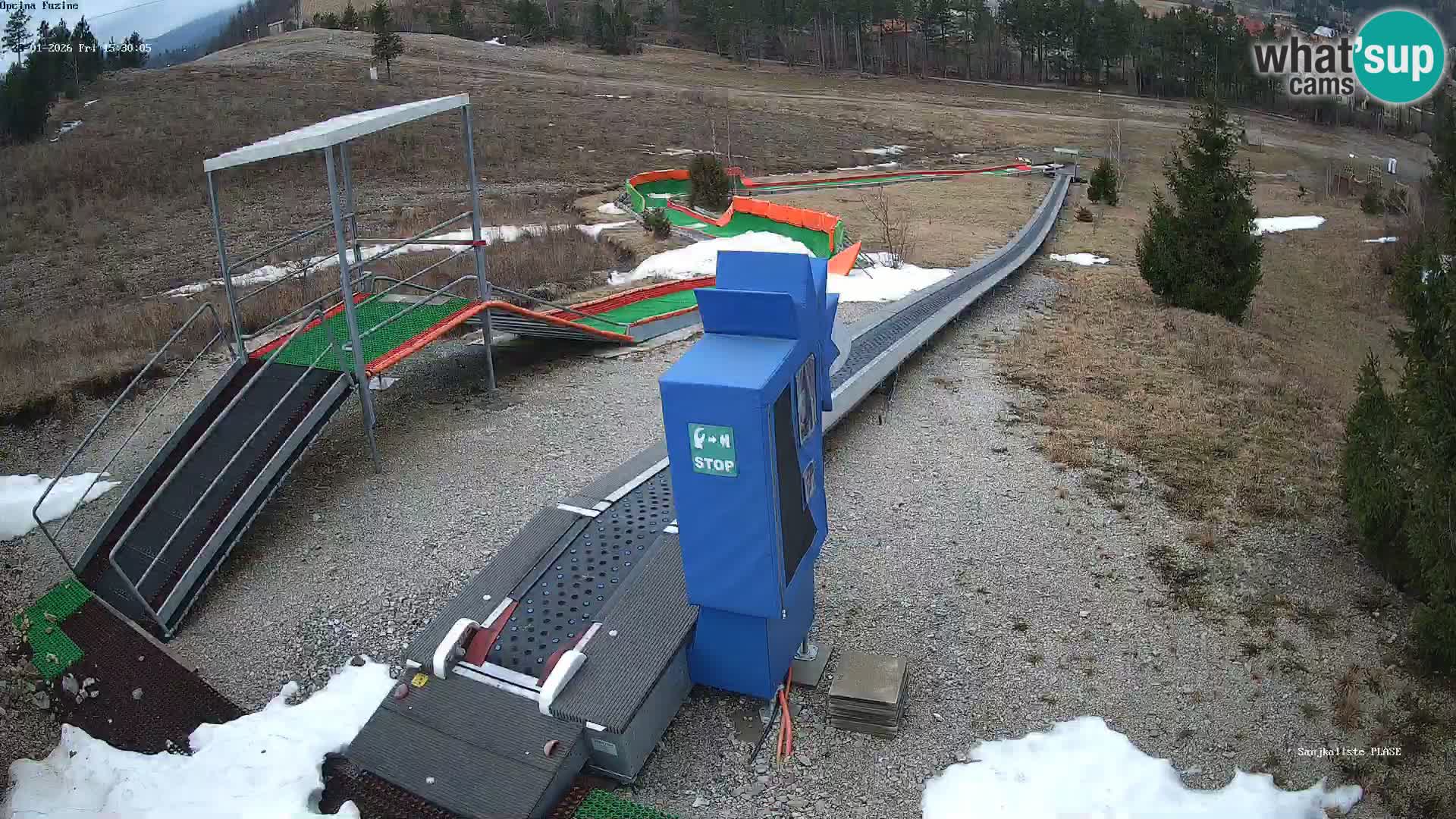 Live webcam Fužine toboggan run – Croatia