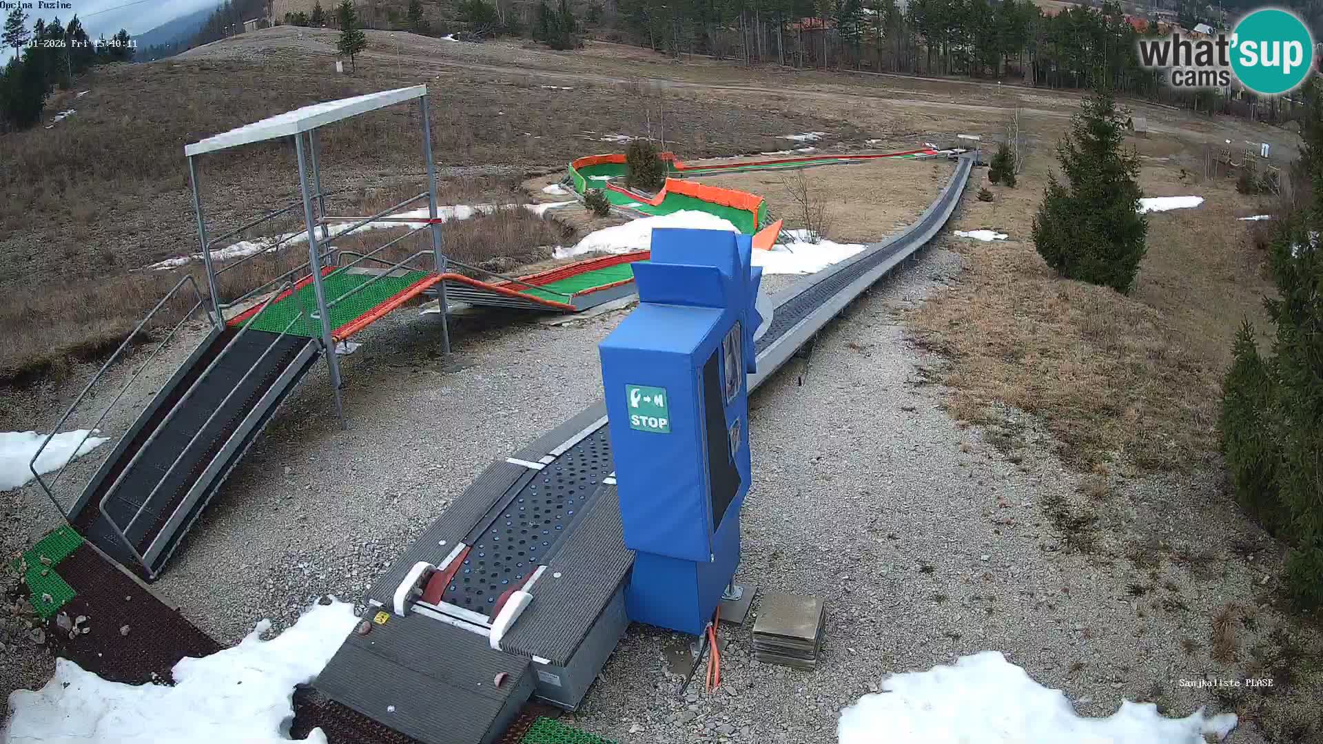 Webcam en direct Piste de luge de Fužine – Croatie