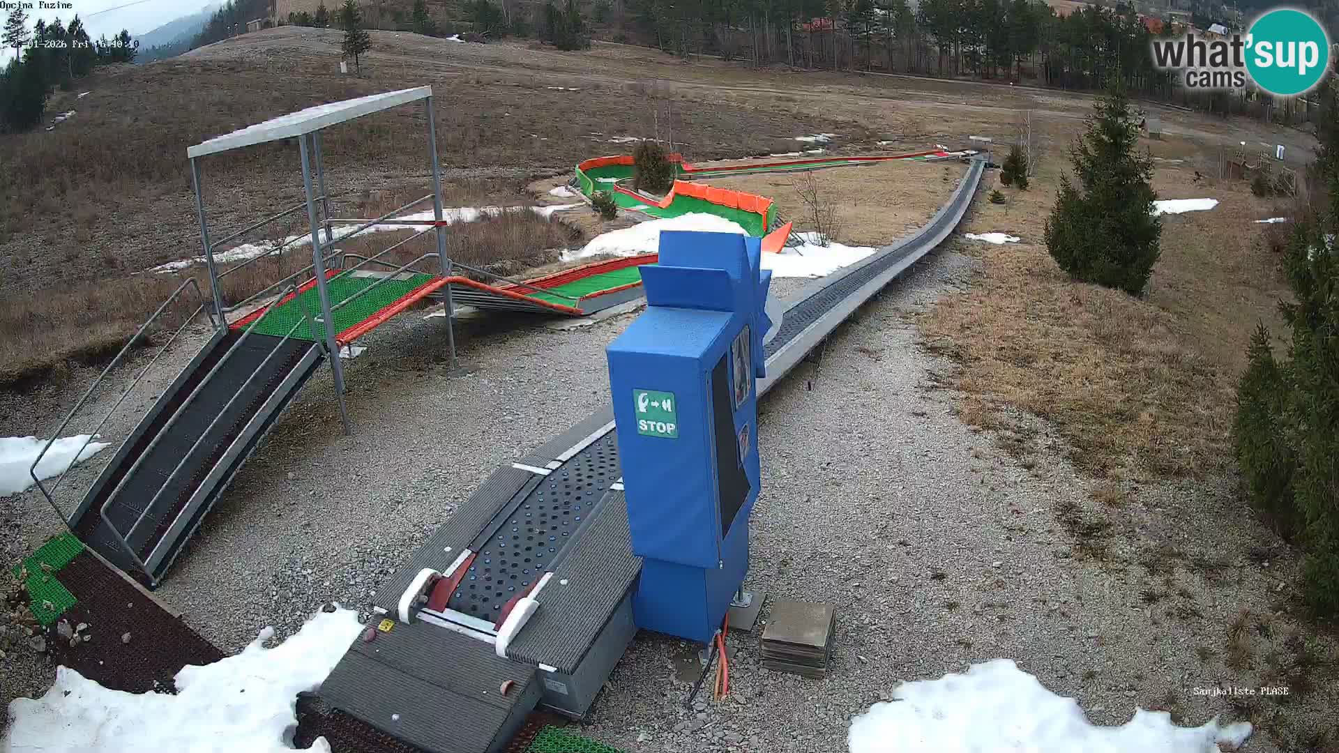 Live webcam Fužine toboggan run – Croatia