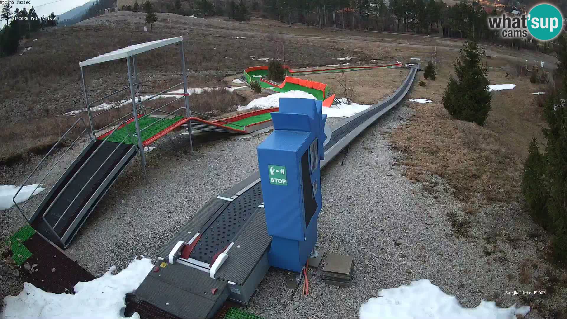 Webcam en direct Piste de luge de Fužine – Croatie