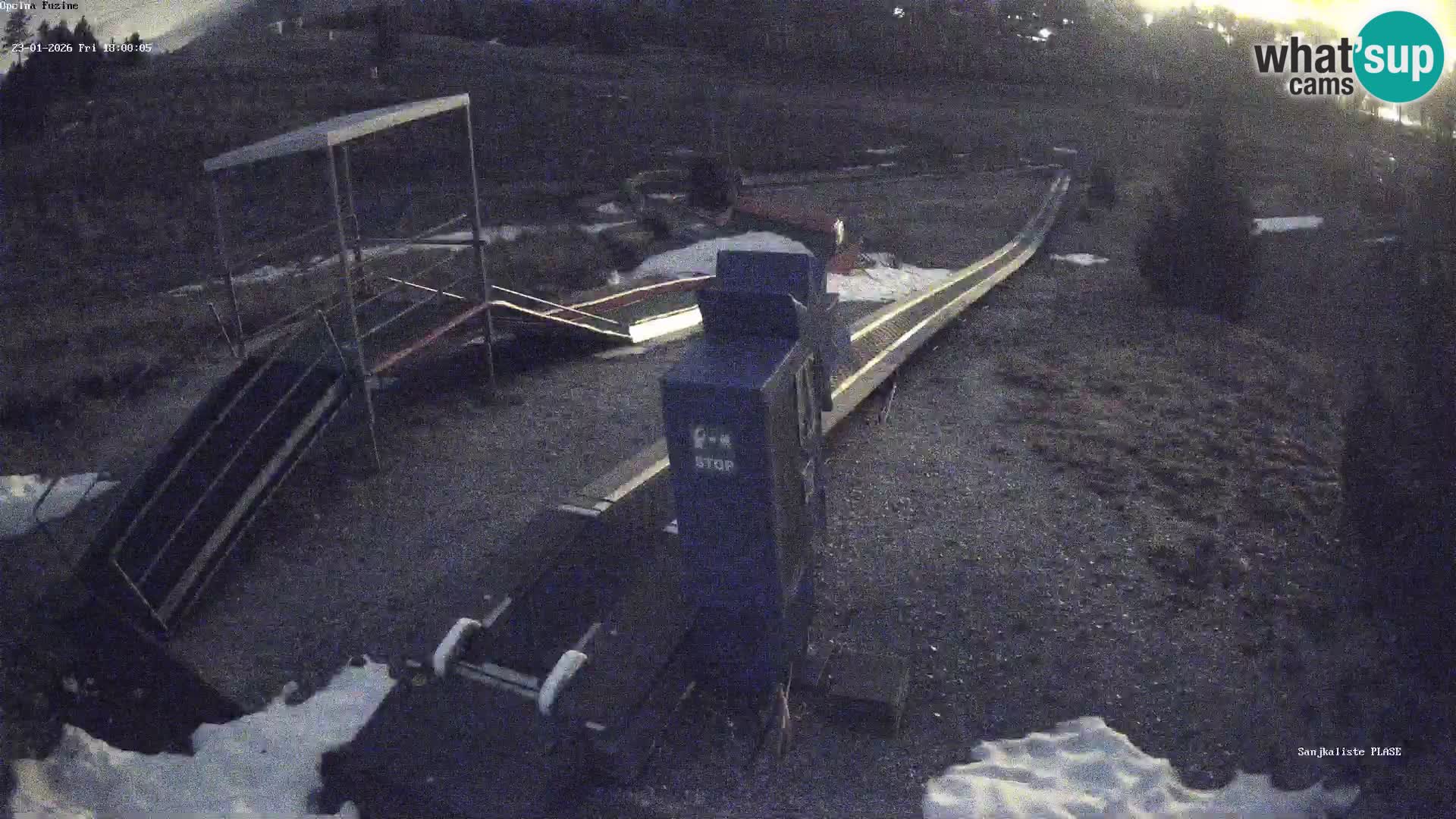 Webcam en vivo Pista de trineo Fužine – Croacia