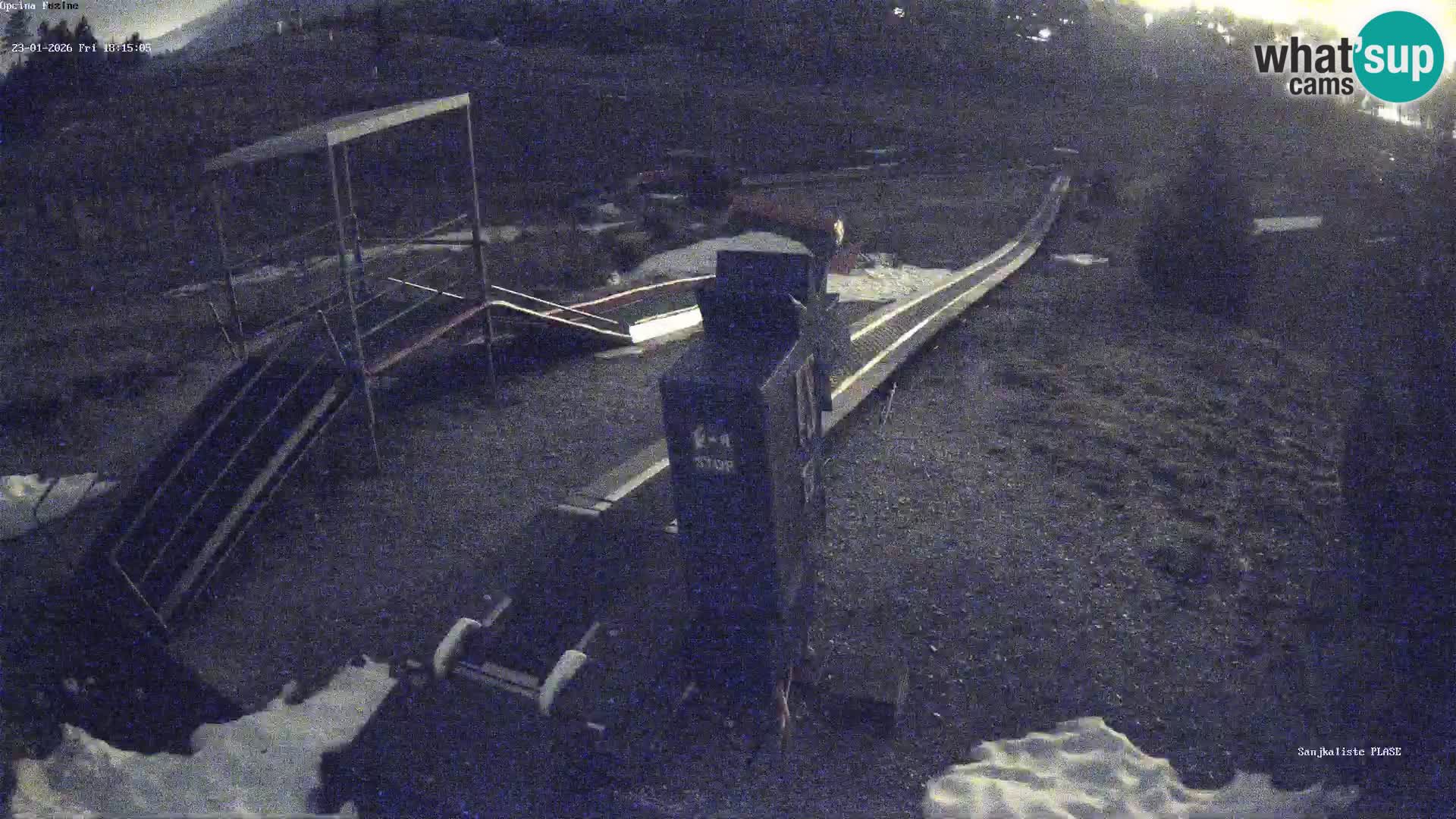 Live webcam Pista da slittino Fužine – Croazia