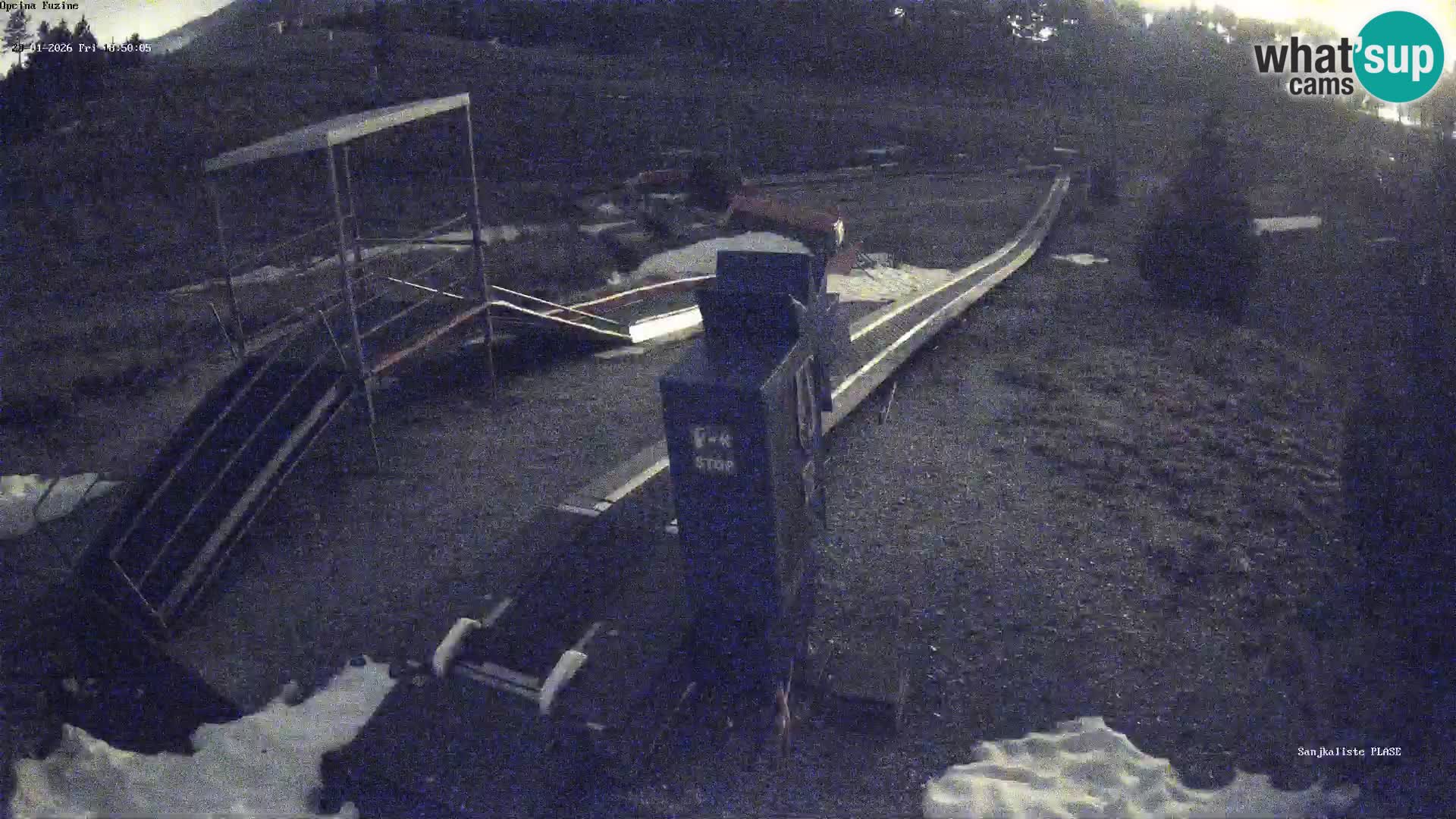 Webcam en direct Piste de luge de Fužine – Croatie