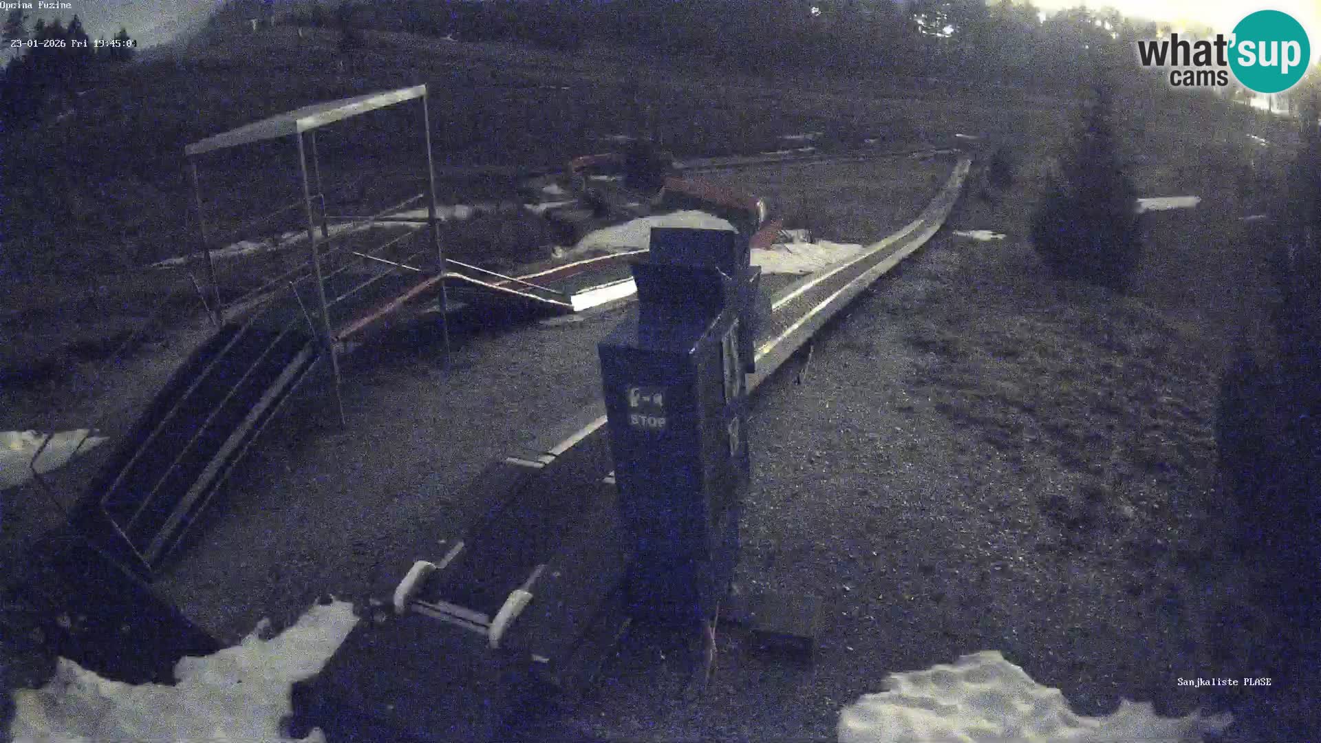 Live webcam Pista da slittino Fužine – Croazia