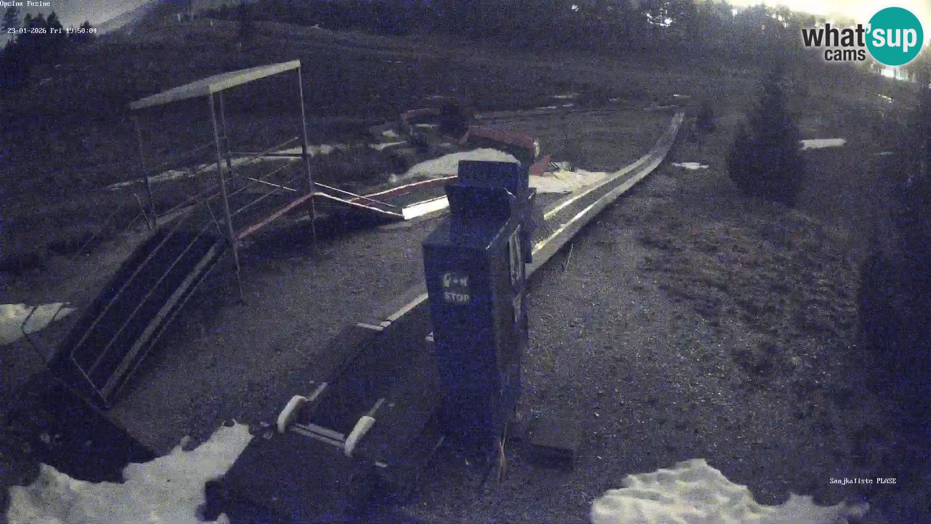 Live webcam Pista da slittino Fužine – Croazia