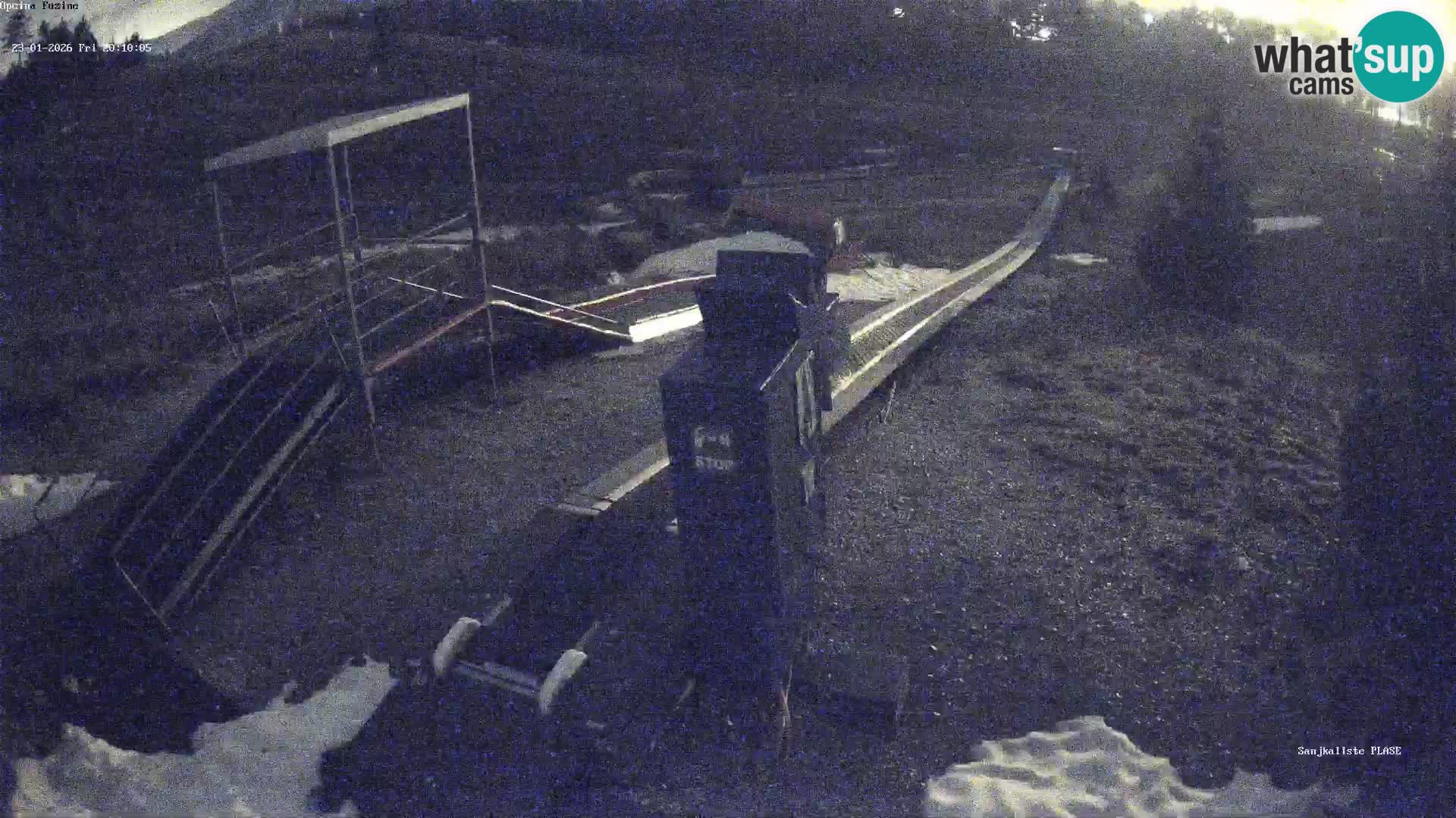 Live webcam Pista da slittino Fužine – Croazia