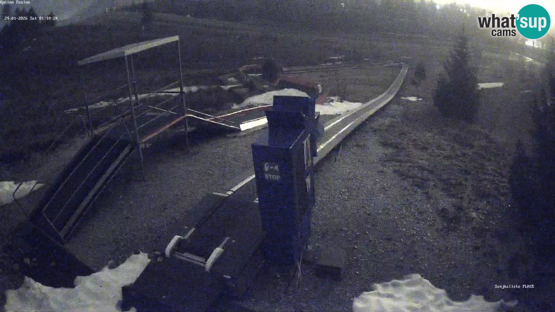 Webcam en direct Piste de luge de Fužine – Croatie