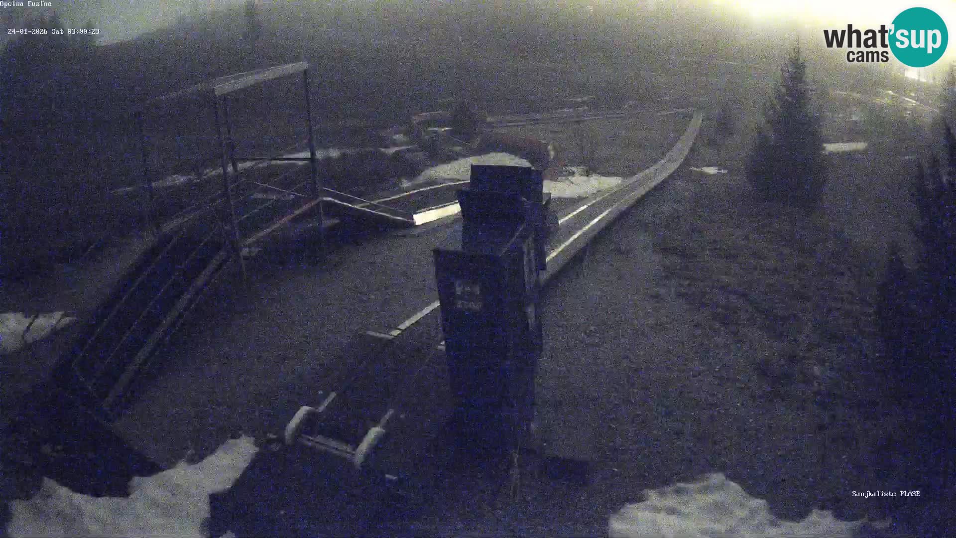 Webcam en direct Piste de luge de Fužine – Croatie