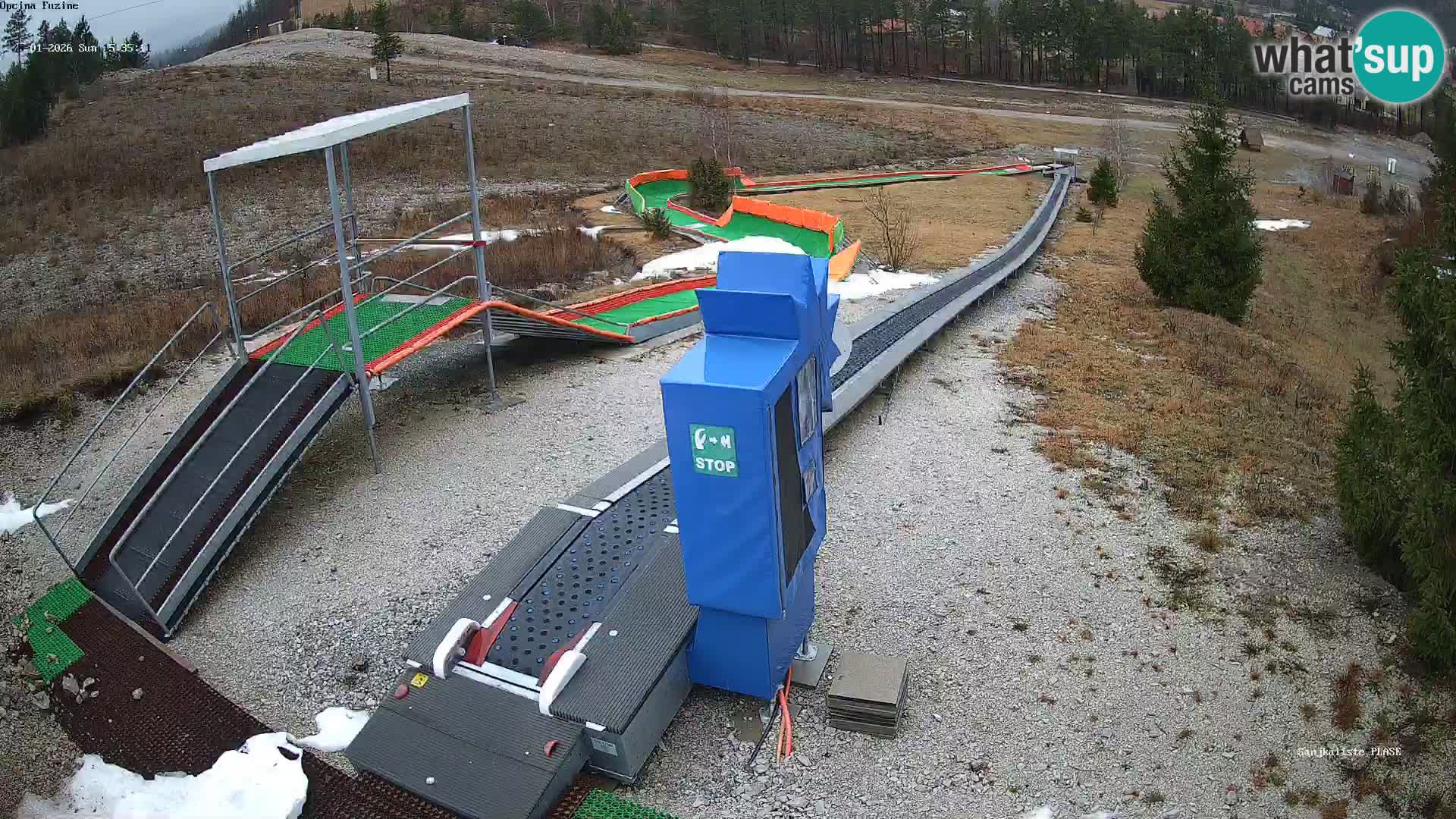 Live webcam Fužine toboggan run – Croatia