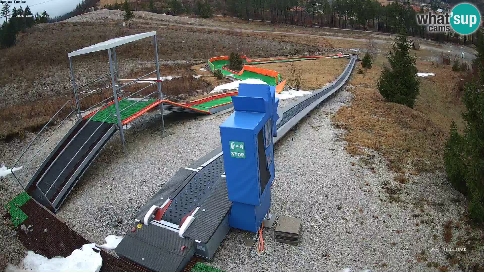 Live webcam Fužine toboggan run – Croatia