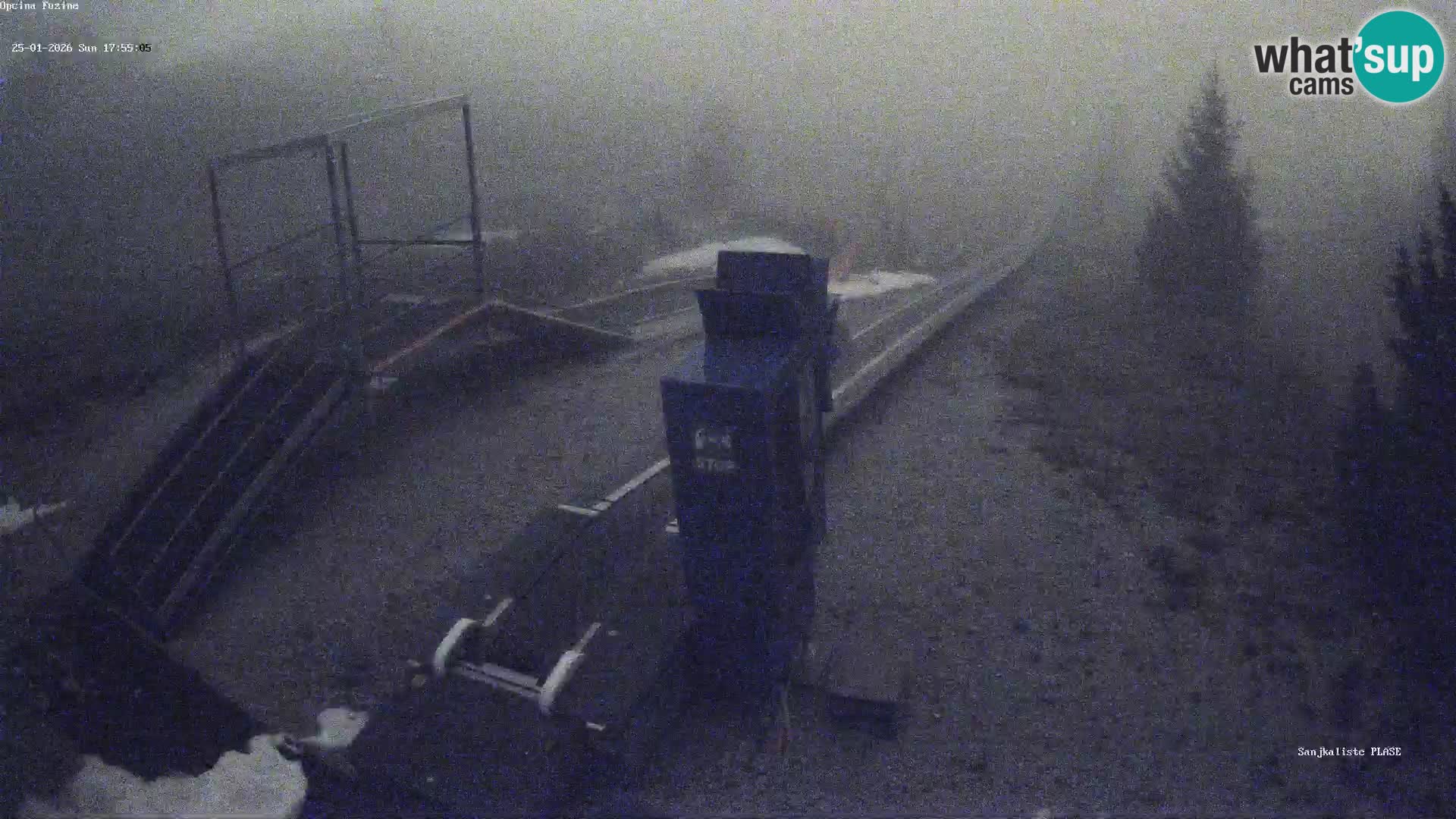 Webcam en direct Piste de luge de Fužine – Croatie