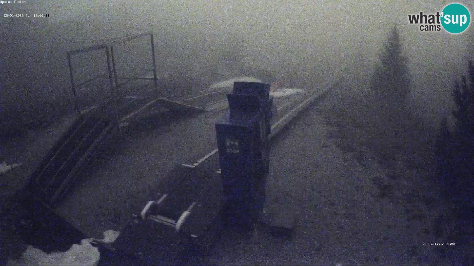 Live webcam Fužine toboggan run – Croatia