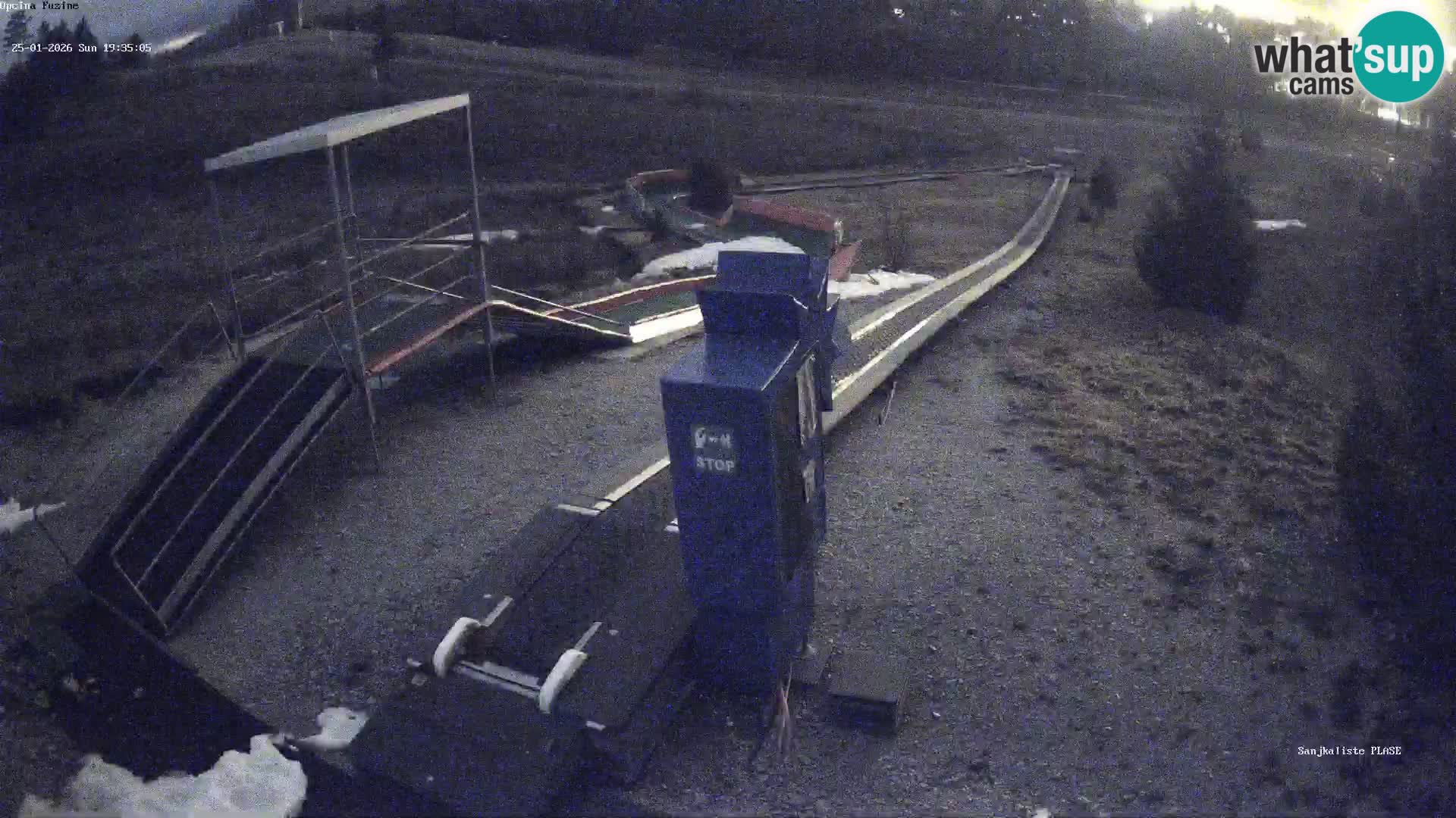 Live webcam Fužine toboggan run – Croatia