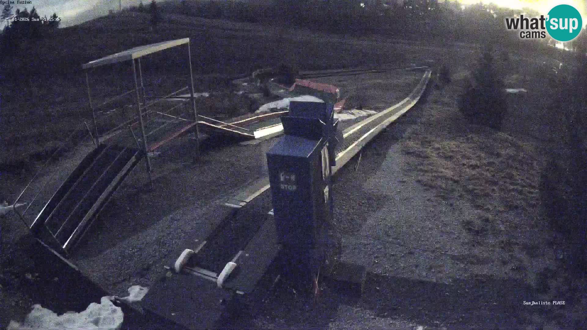 Live webcam Fužine toboggan run – Croatia