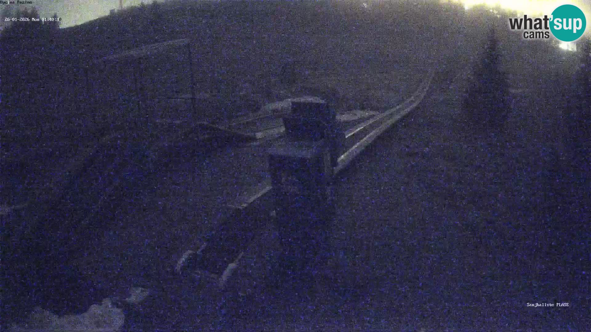 Webcam en vivo Pista de trineo Fužine – Croacia