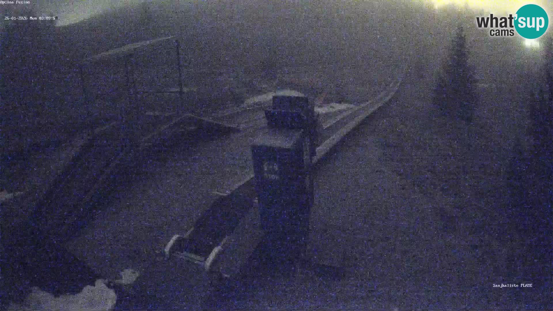 Webcam en vivo Pista de trineo Fužine – Croacia