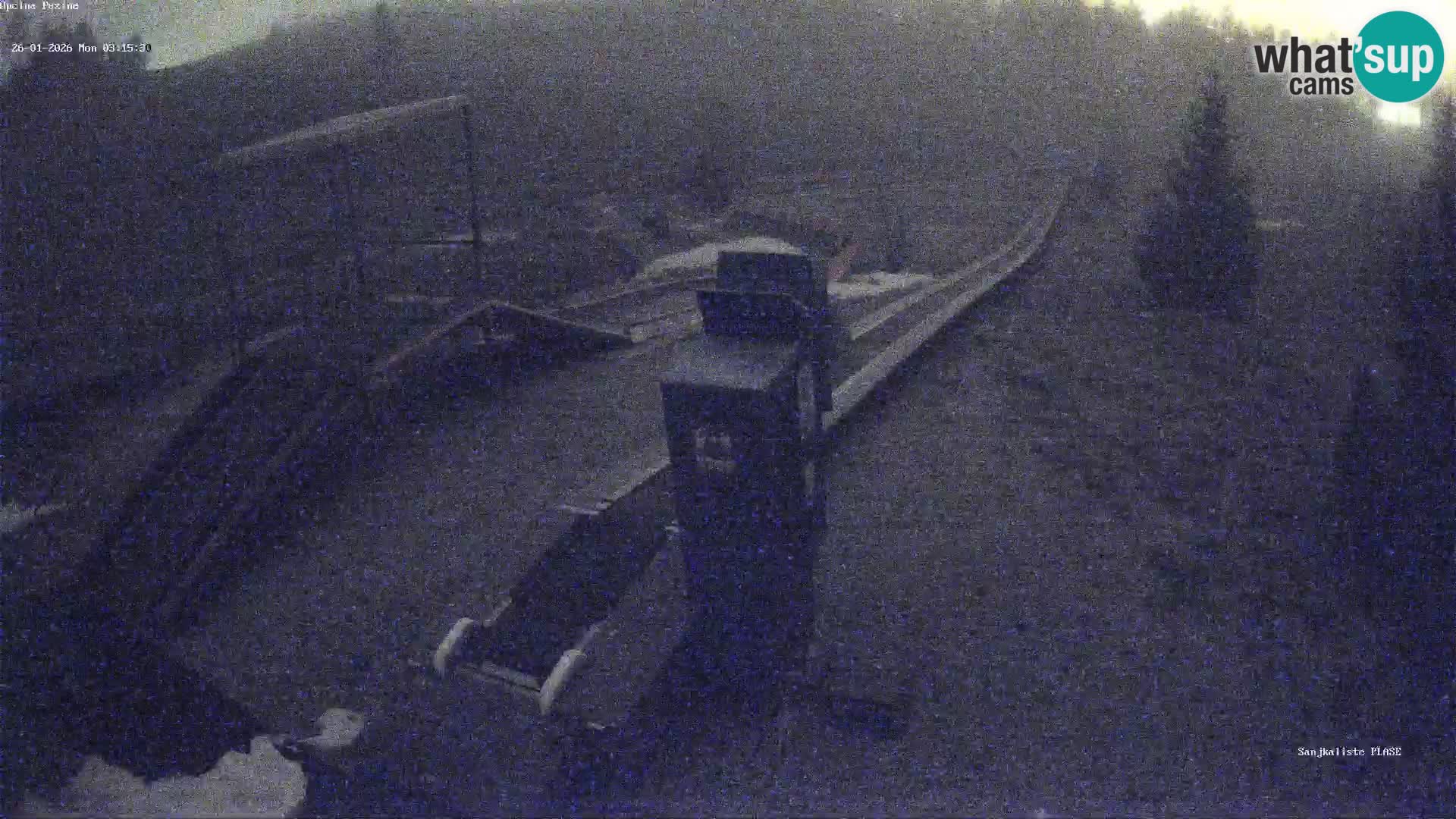 Webcam en vivo Pista de trineo Fužine – Croacia