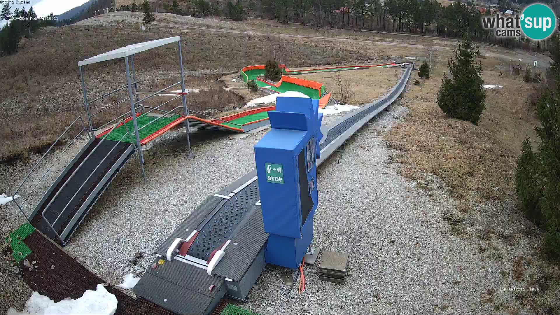 Live webcam Fužine toboggan run – Croatia