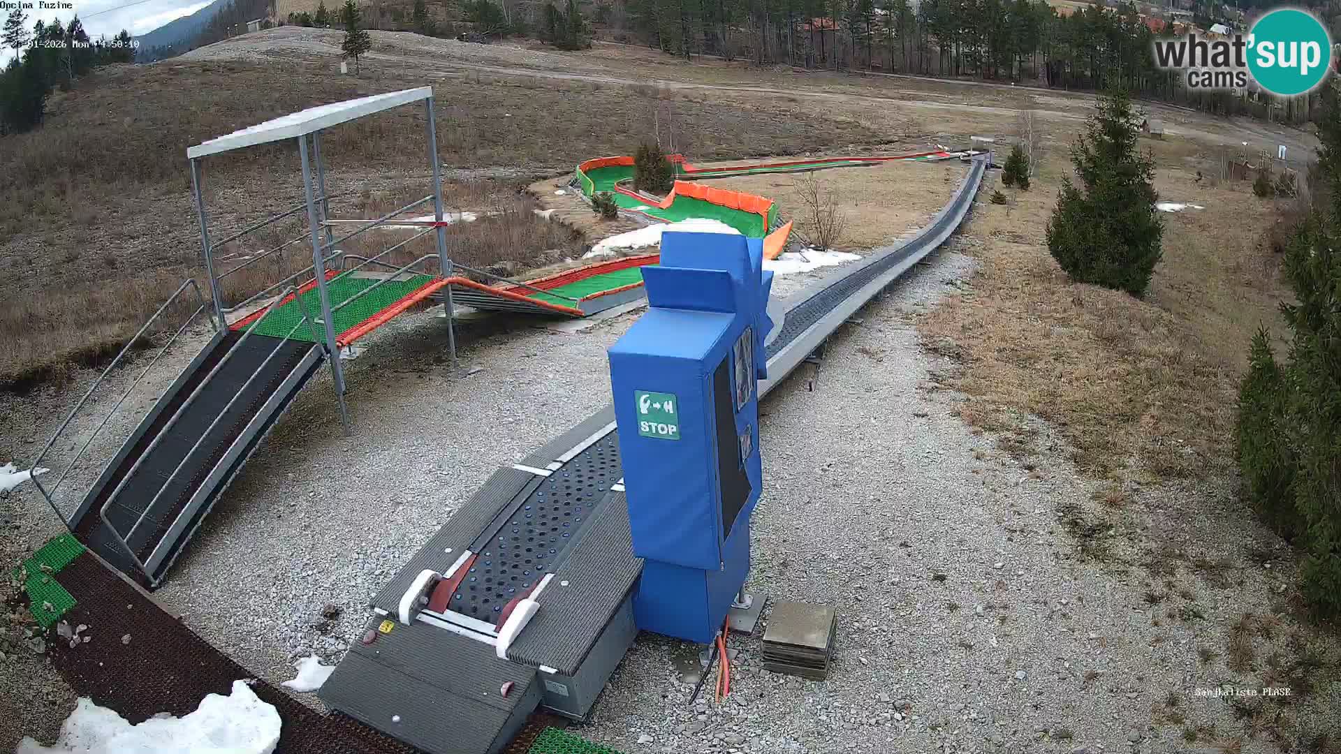 Live webcam Fužine toboggan run – Croatia