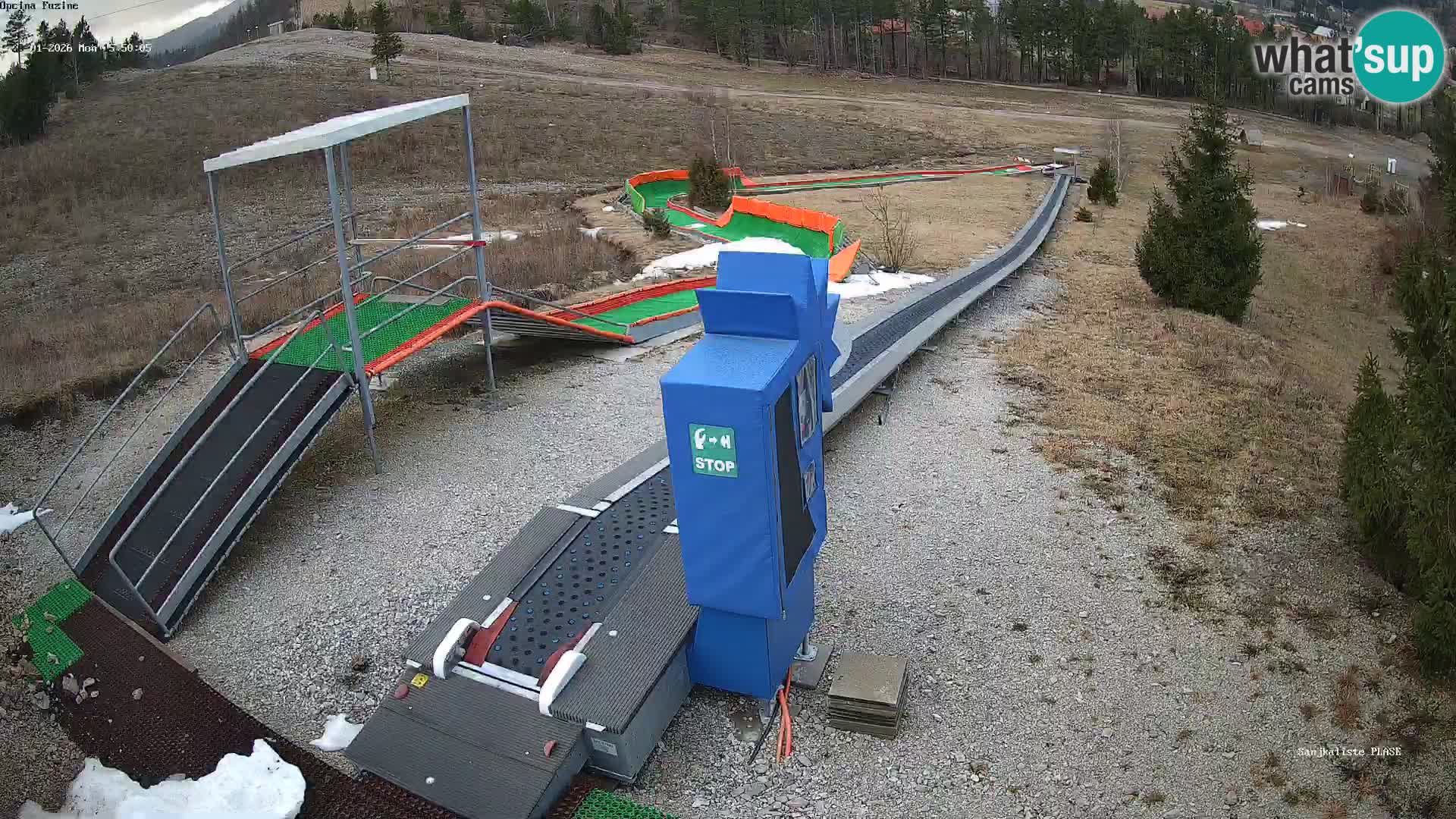 Webcam en direct Piste de luge de Fužine – Croatie