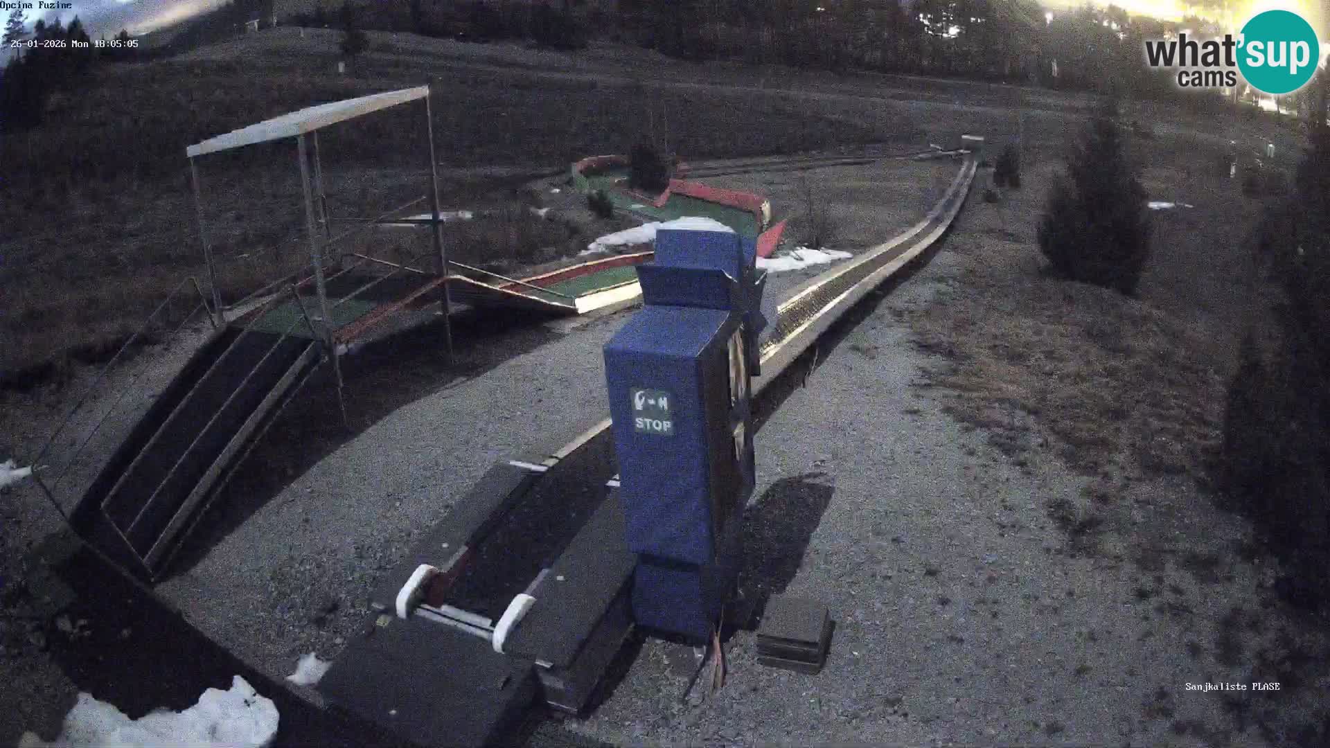 Webcam en vivo Pista de trineo Fužine – Croacia