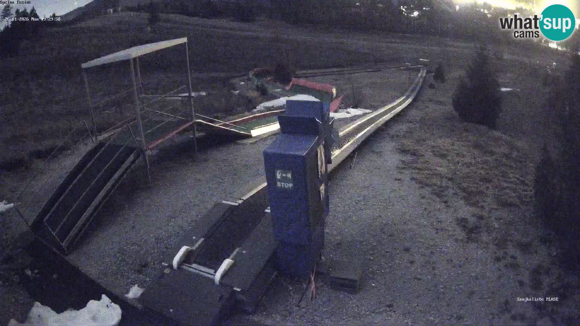 Live webcam Pista da slittino Fužine – Croazia