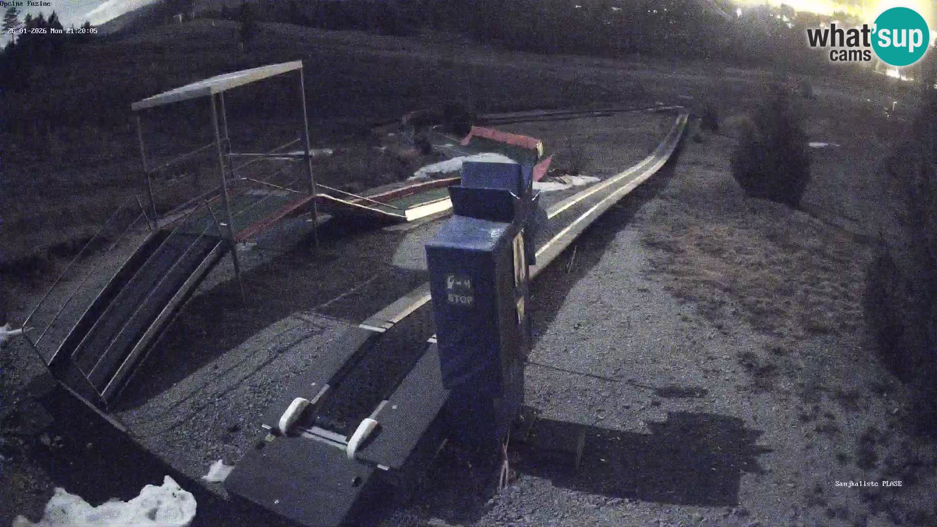 Live webcam Pista da slittino Fužine – Croazia