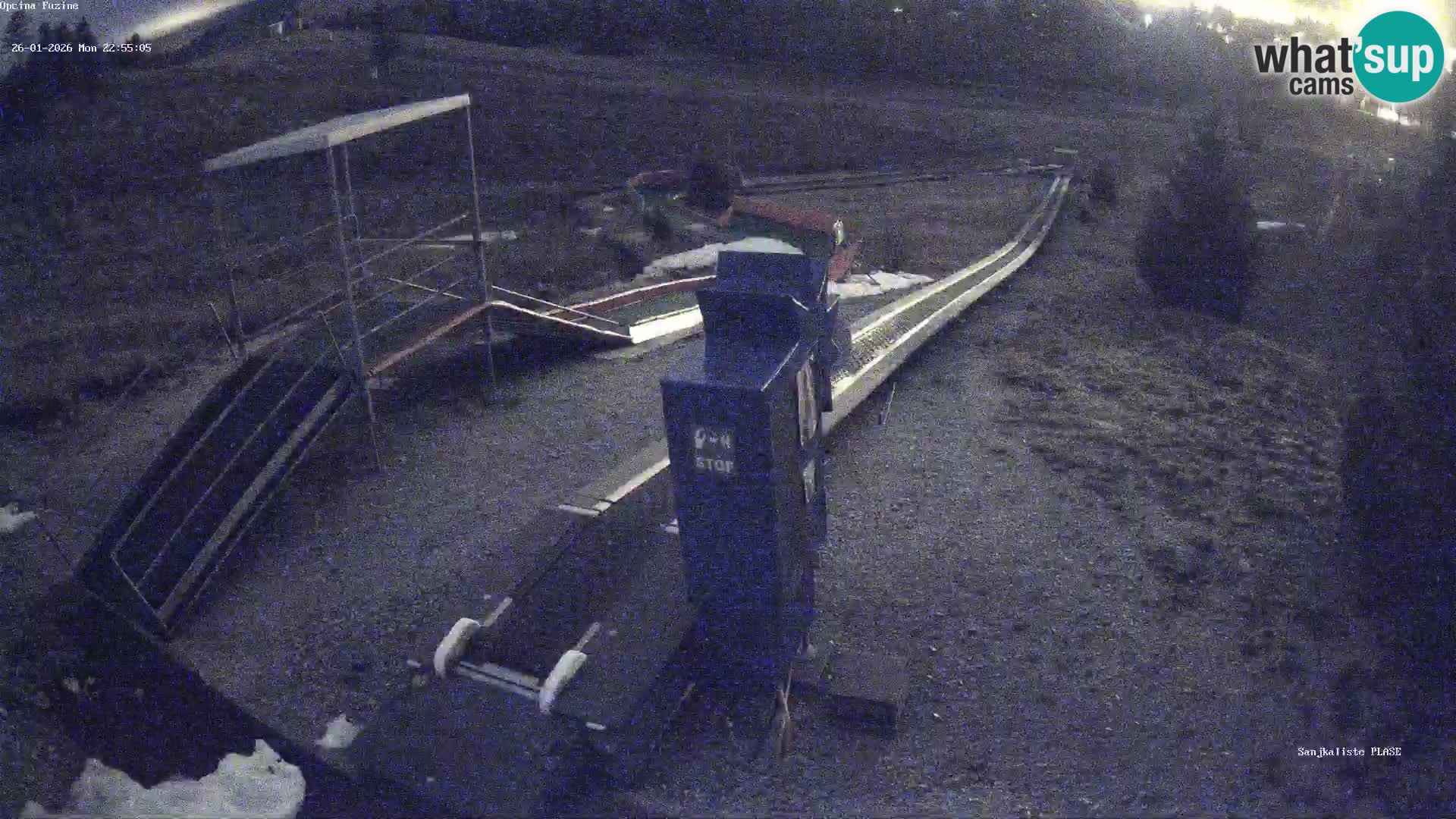 Live webcam Pista da slittino Fužine – Croazia