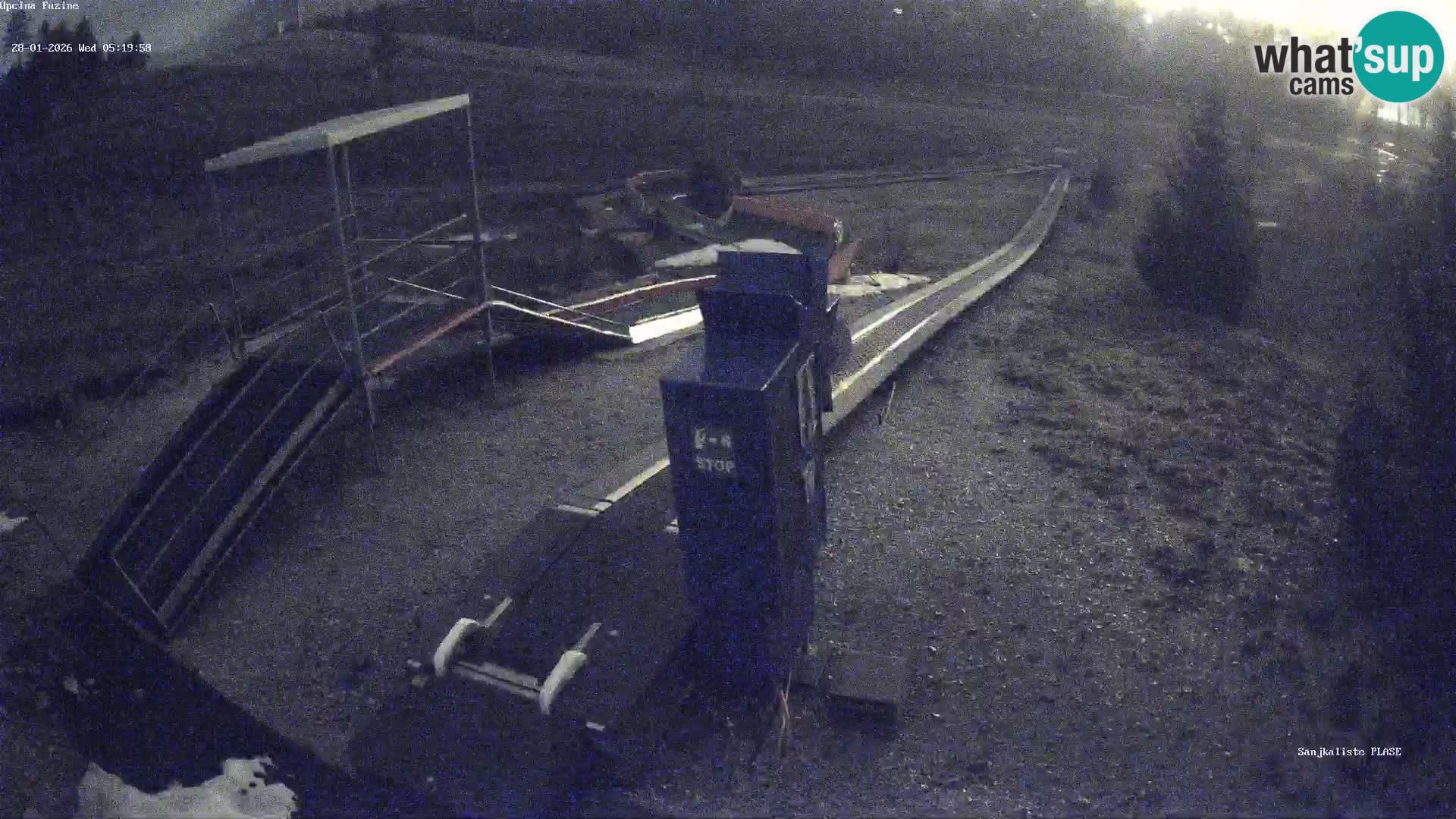 Live webcam Pista da slittino Fužine – Croazia