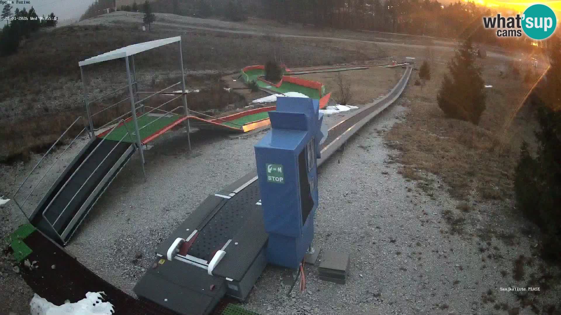 Live webcam Fužine toboggan run – Croatia
