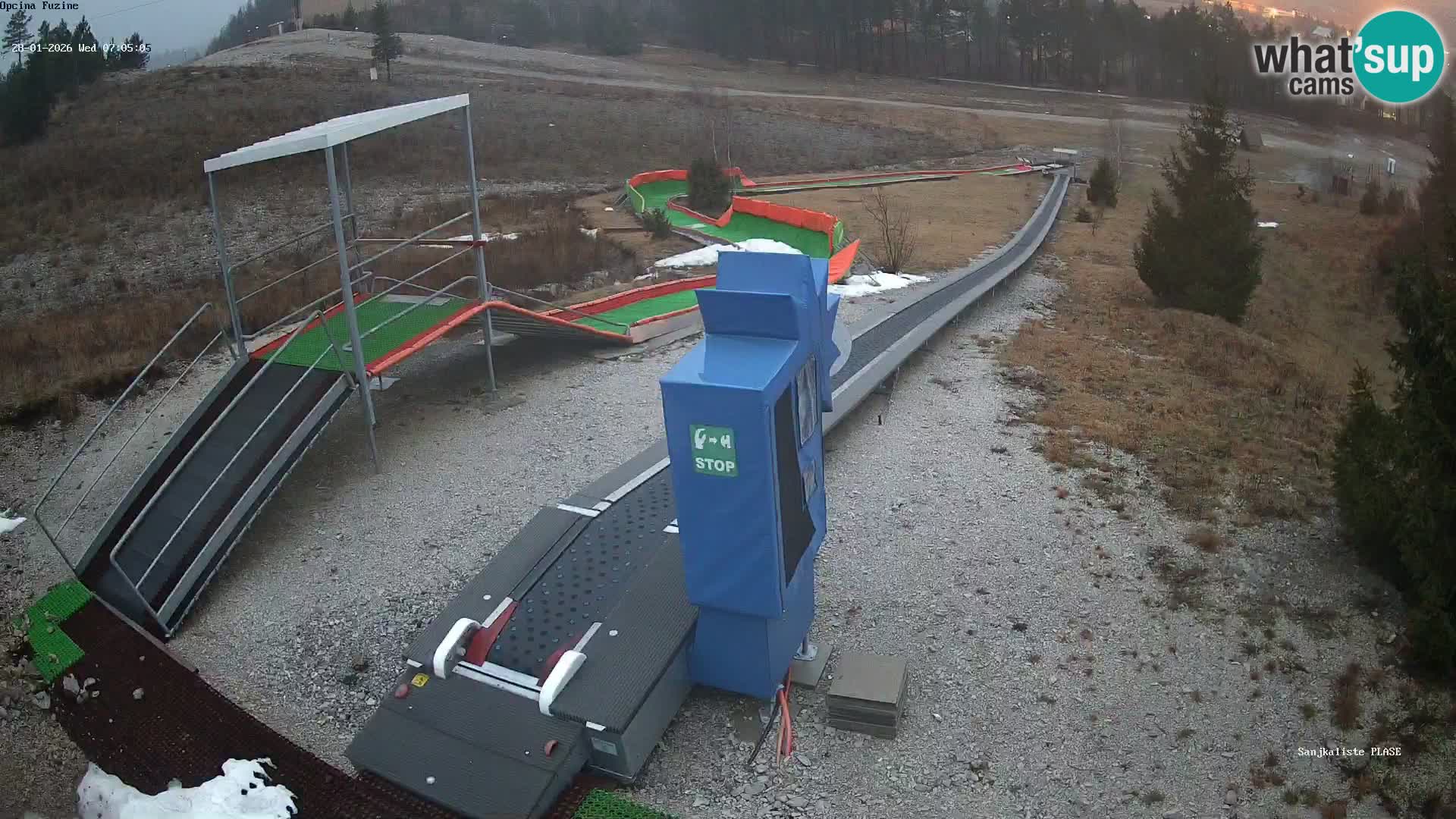 Live webcam Fužine toboggan run – Croatia