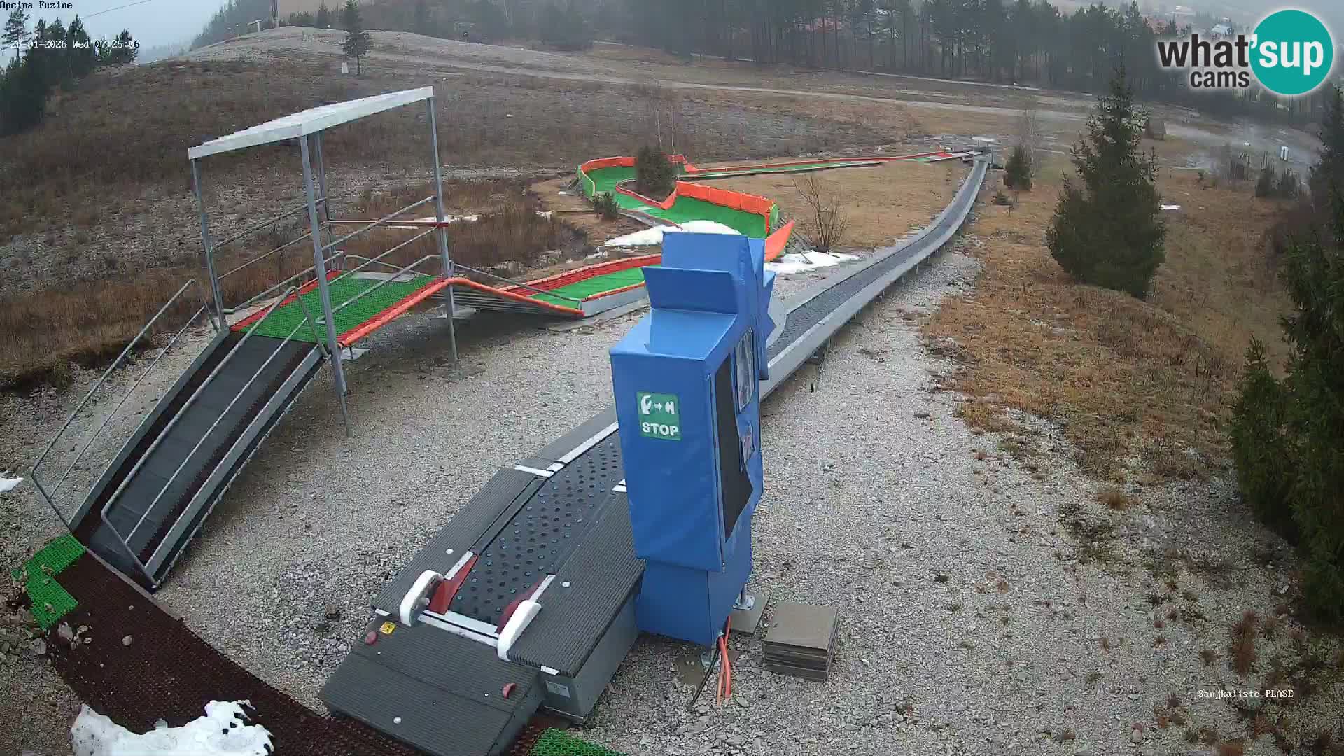 Live webcam Fužine toboggan run – Croatia