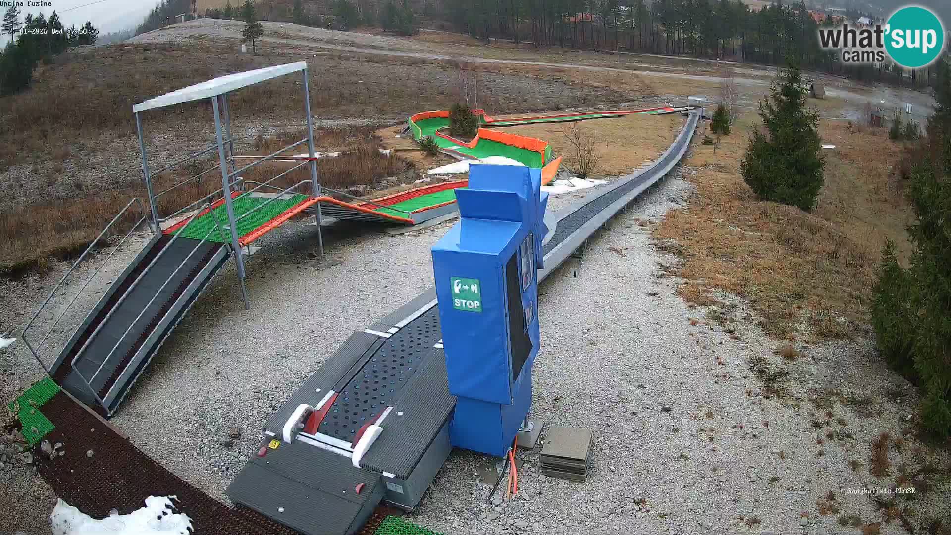 Live webcam Fužine toboggan run – Croatia
