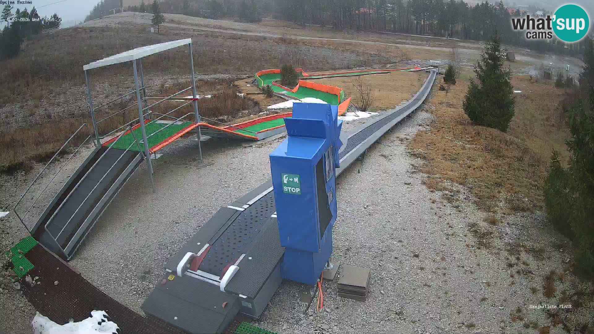 Live webcam Fužine toboggan run – Croatia