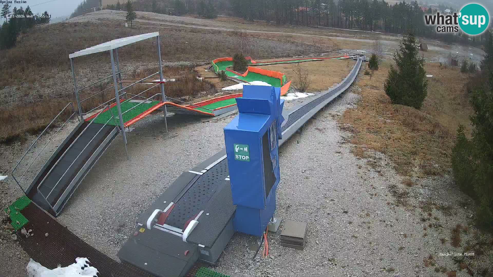 Webcam en vivo Pista de trineo Fužine – Croacia
