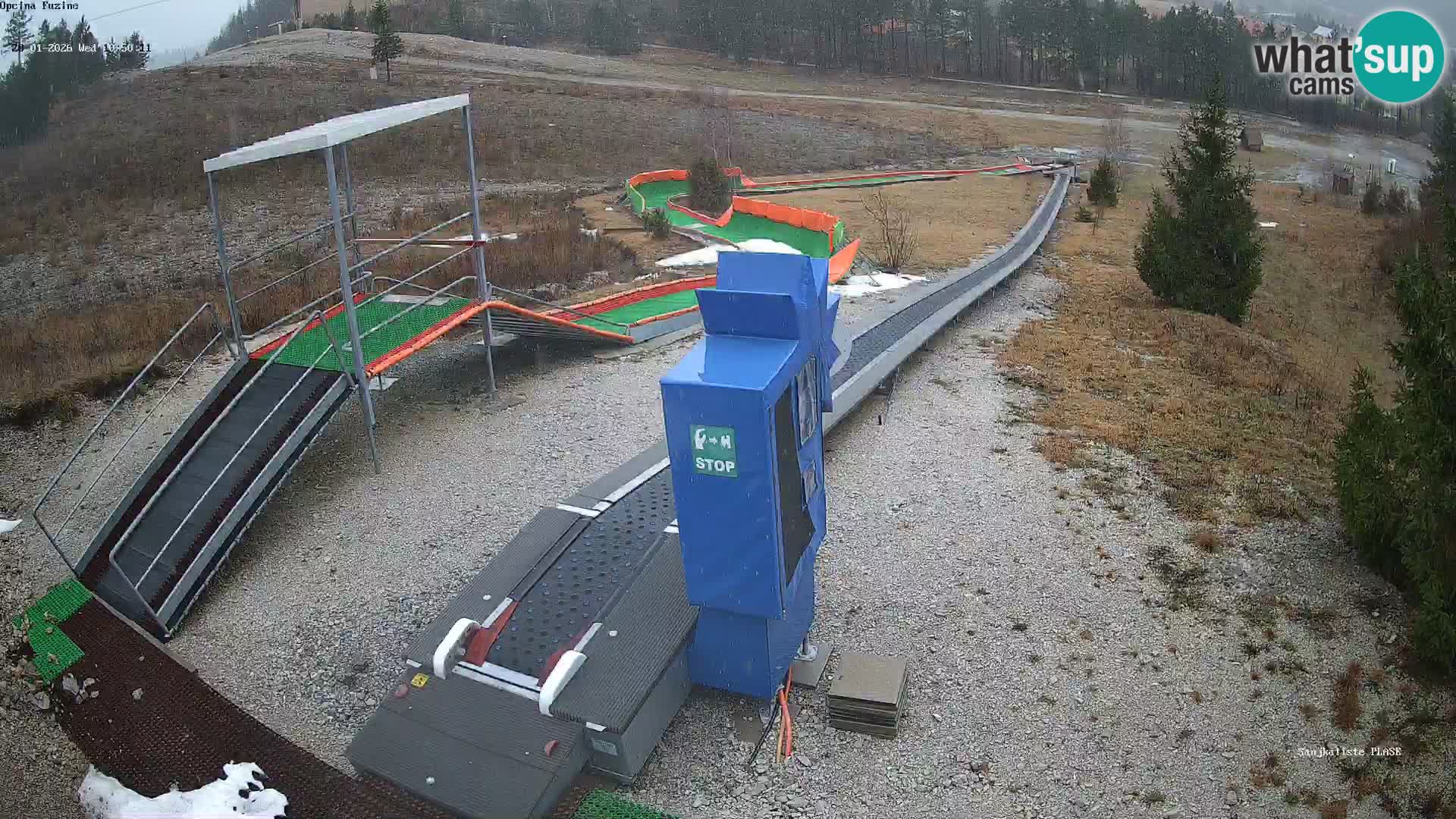 Webcam en direct Piste de luge de Fužine – Croatie