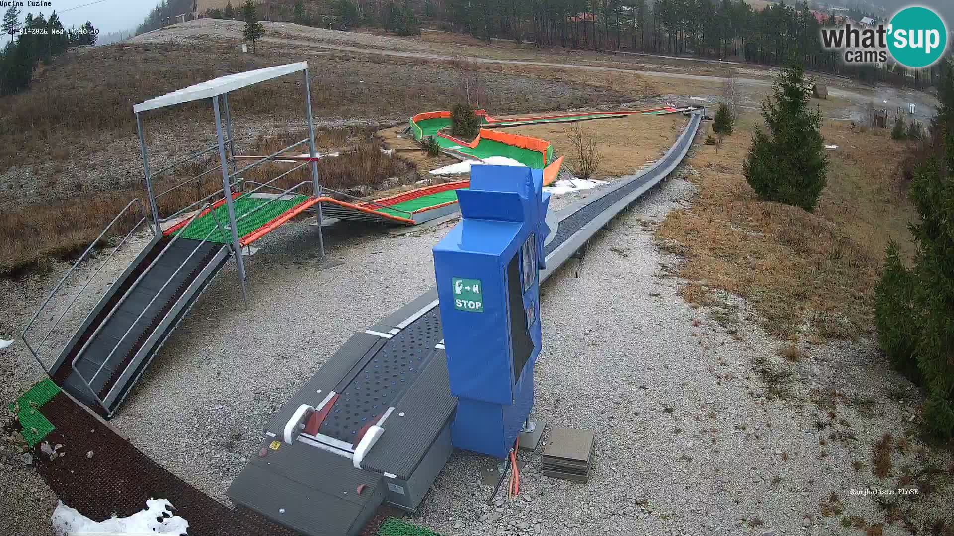Live webcam Fužine toboggan run – Croatia