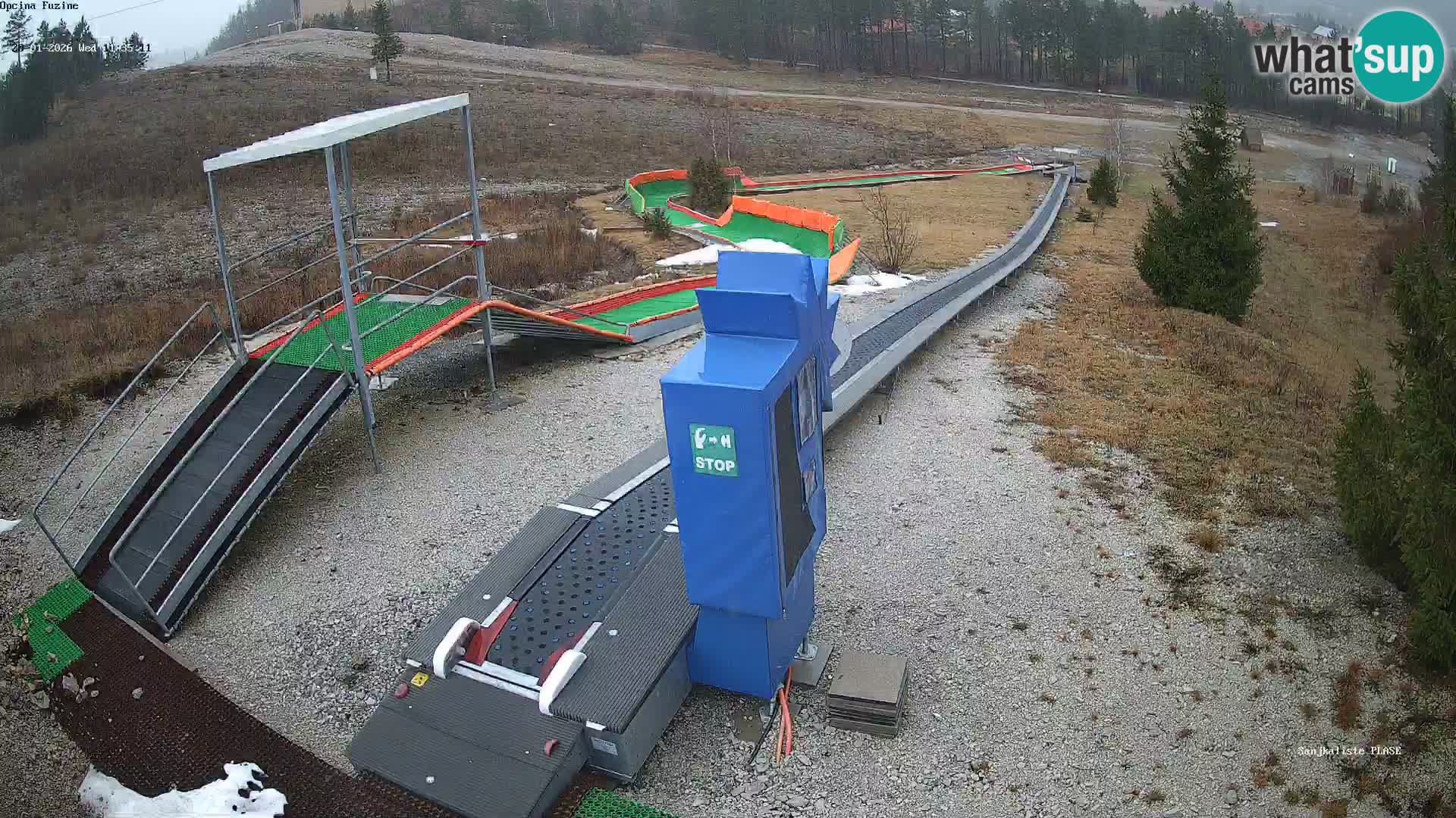 Webcam en direct Piste de luge de Fužine – Croatie