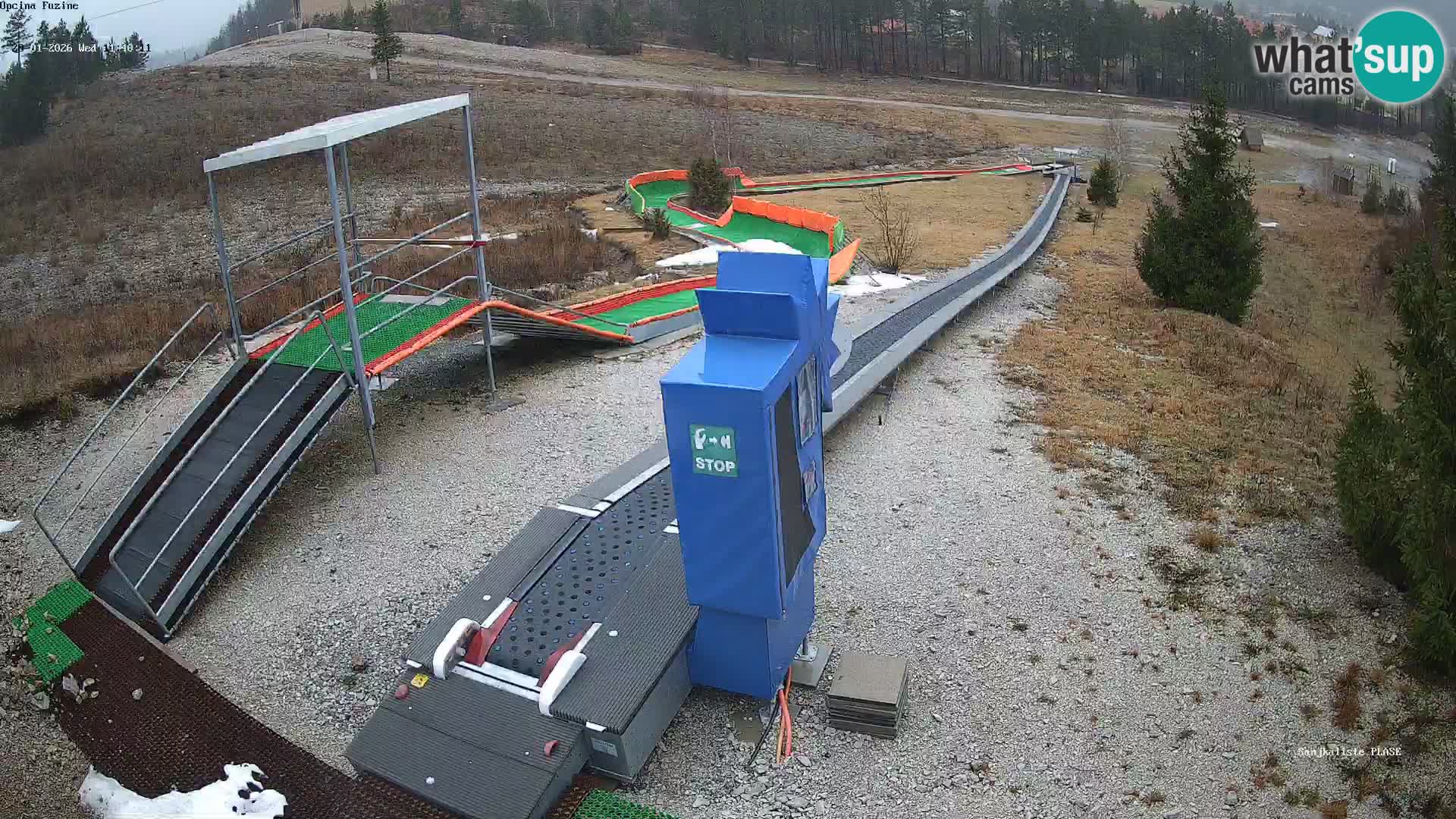 Live webcam Fužine toboggan run – Croatia