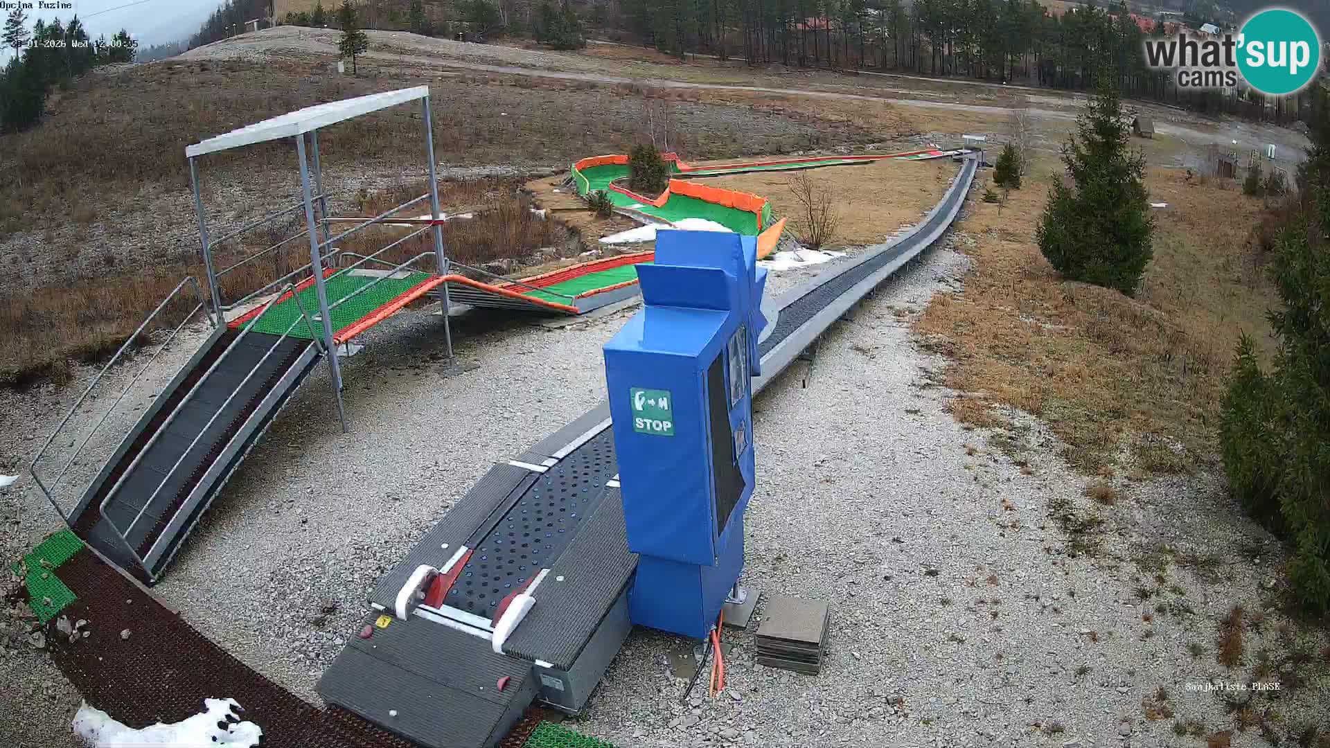 Live webcam Fužine toboggan run – Croatia